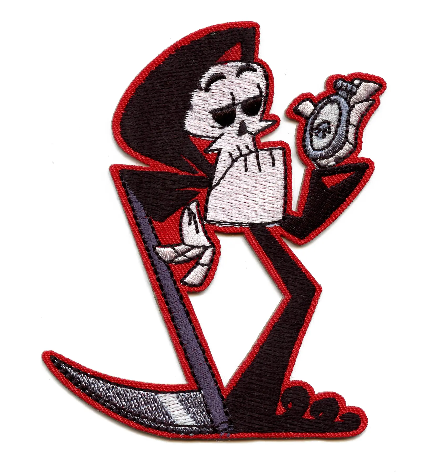 The Grim Adventures of Billy & Mandy Patch Times Up Cartoon Embroidered Iron-On