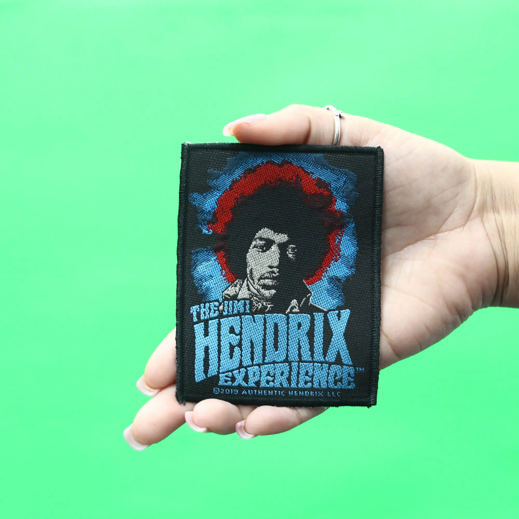 The Jimi Hendrix Experience Patch American Legend Guitar Woven Sew On - Image 2