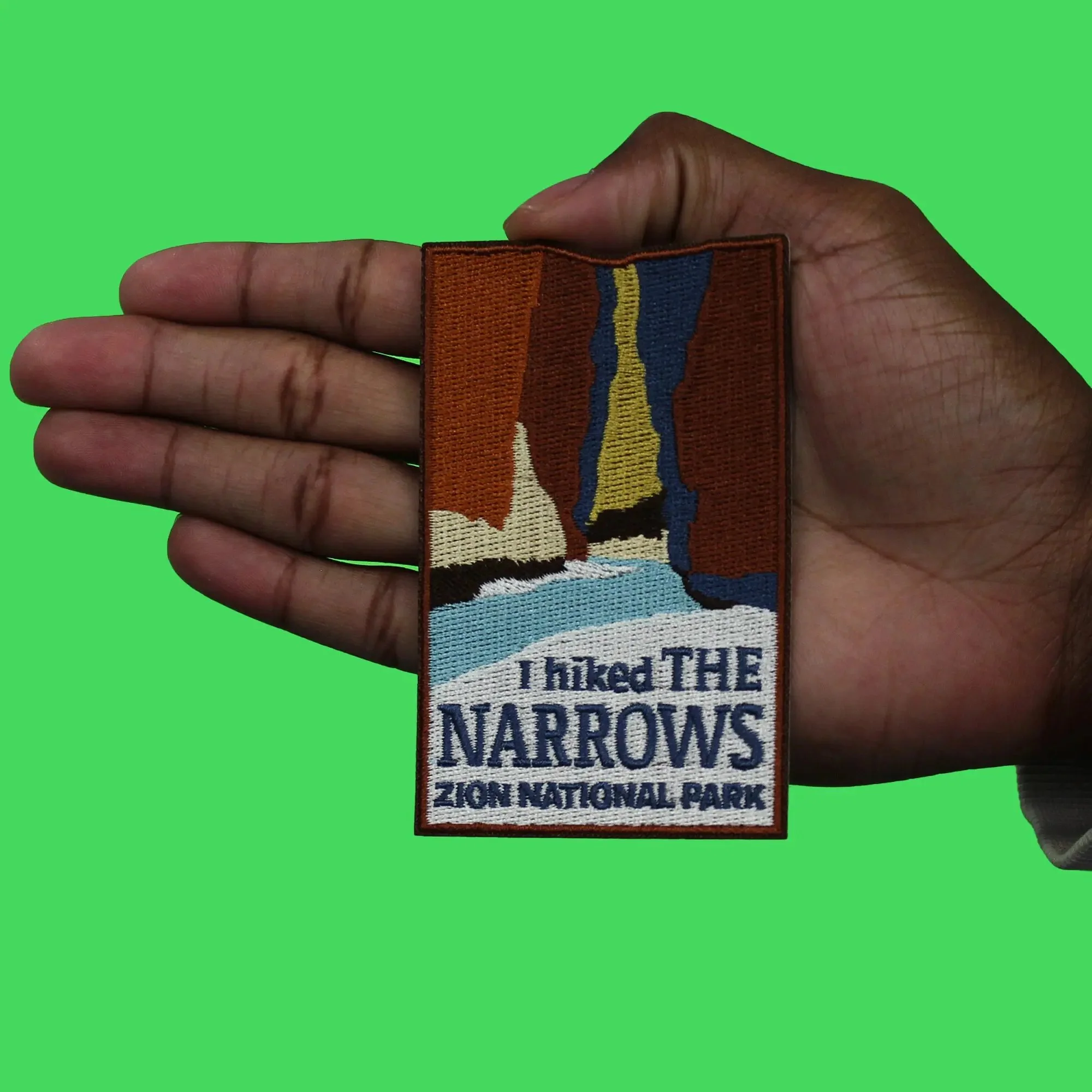 Zion National Park Travel Patch The Narrows Embroidered Iron On - Image 3