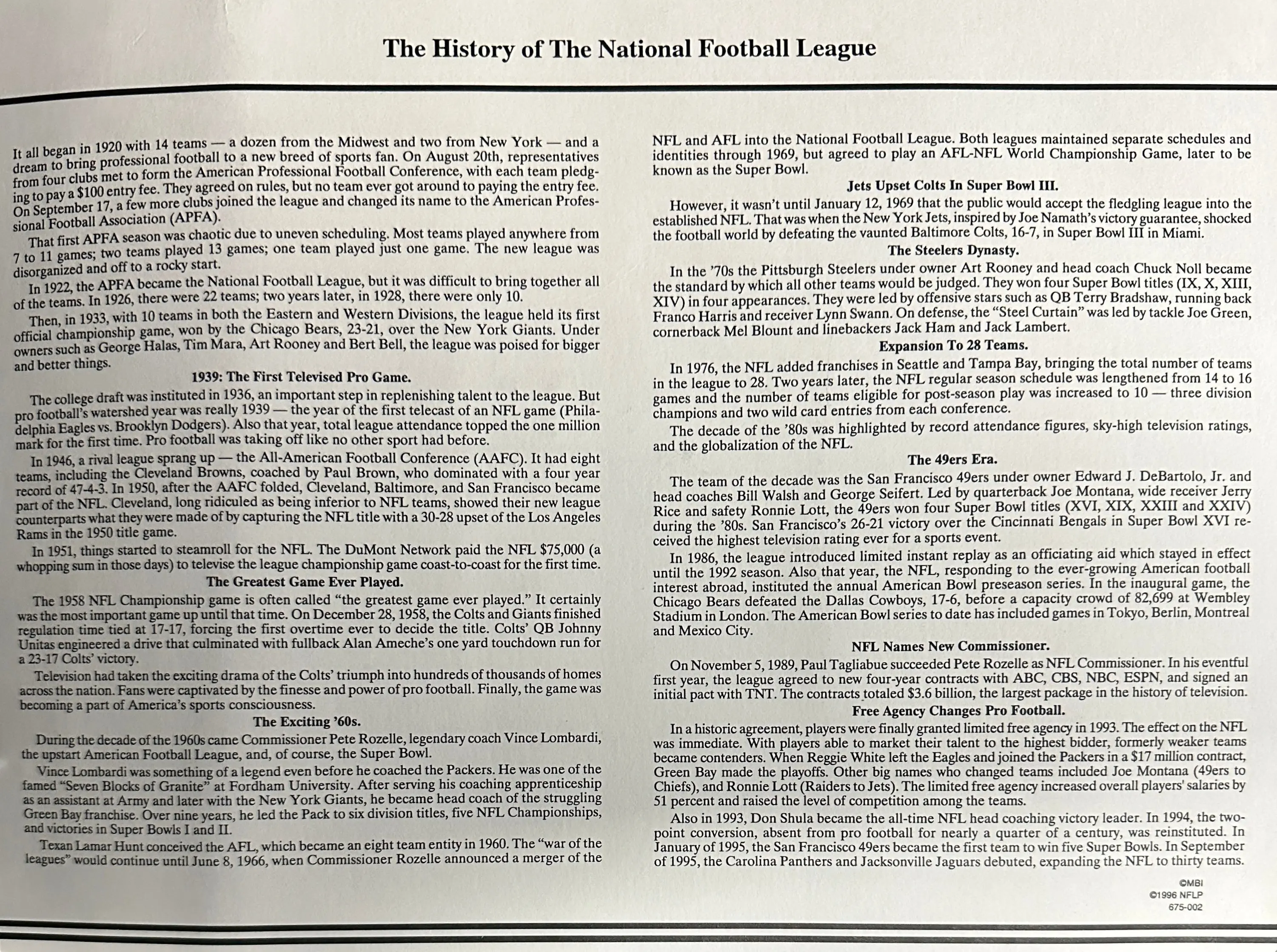 The Official NFL Shield Willabee & Ward Patch National Football League (Discontinued) - Image 2