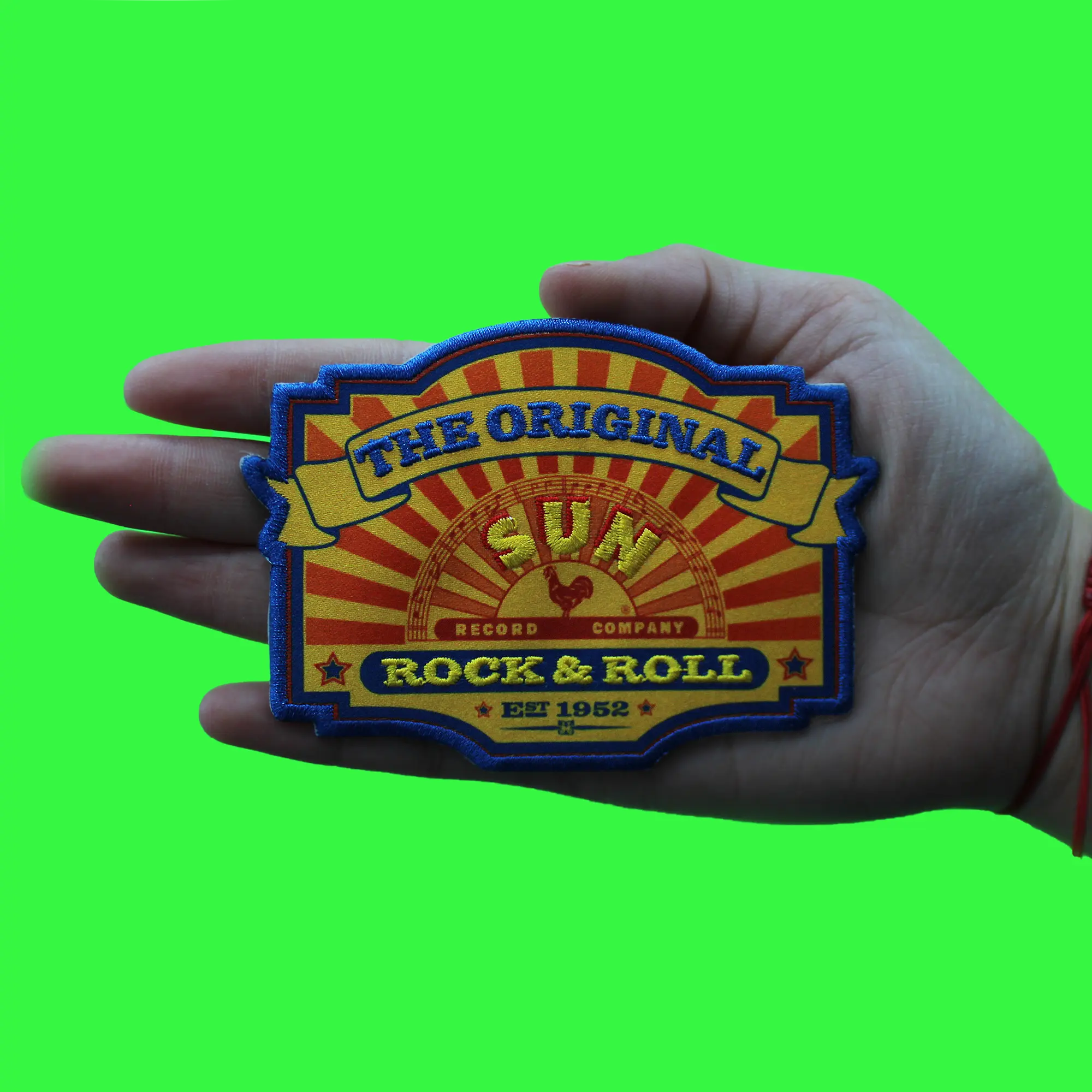The Original Sun Records Patch Legend Rock King Sublimated Embroidery Iron on - Image 2