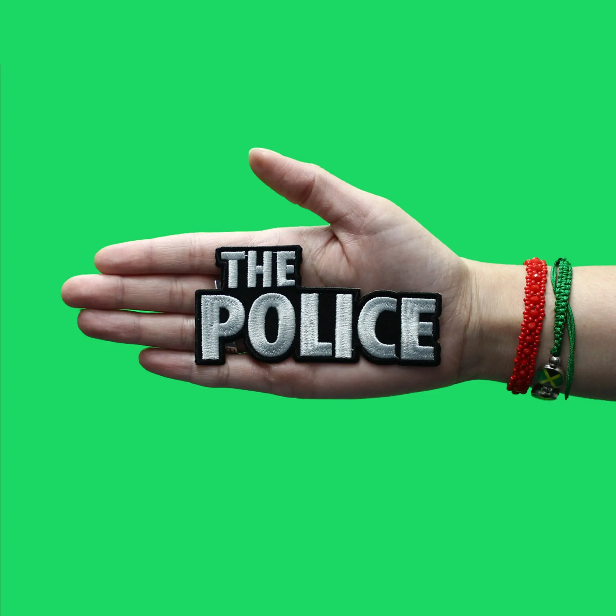 The Police Logo Patch Classic English Rock Embroidered Iron On - Image 2