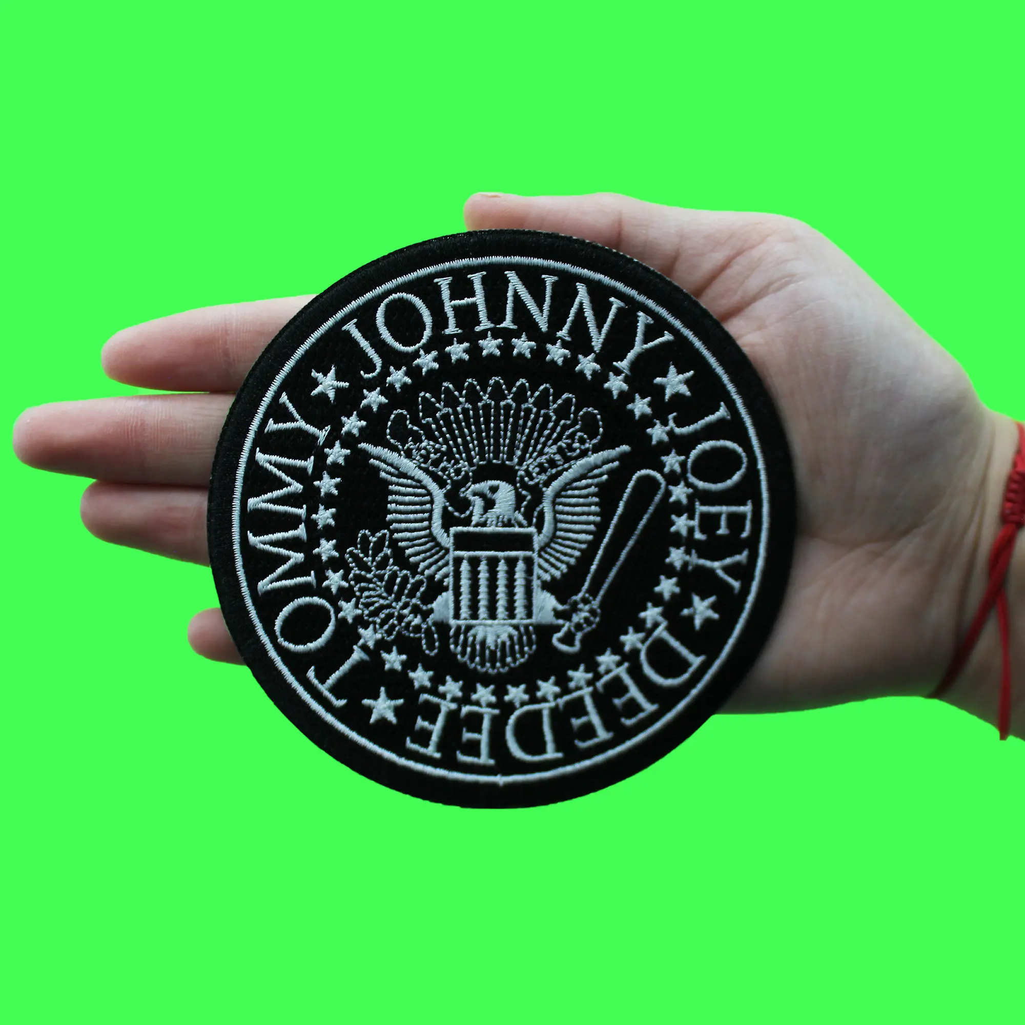 The Ramones Black Presidential Seal Patch Punk Rock Band Embroidered Iron On - Image 2