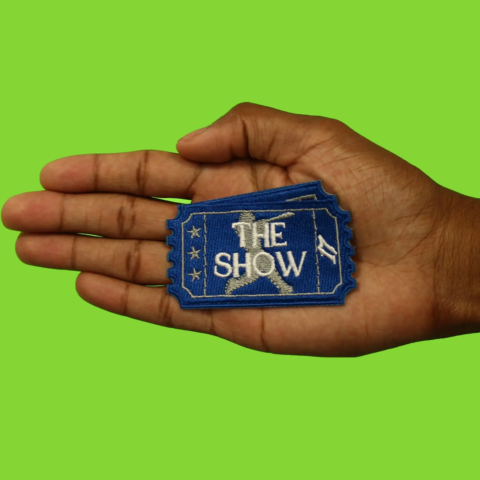 The Show Ticket Patch Los Angeles Baseball Embroidered Iron On - Image 2