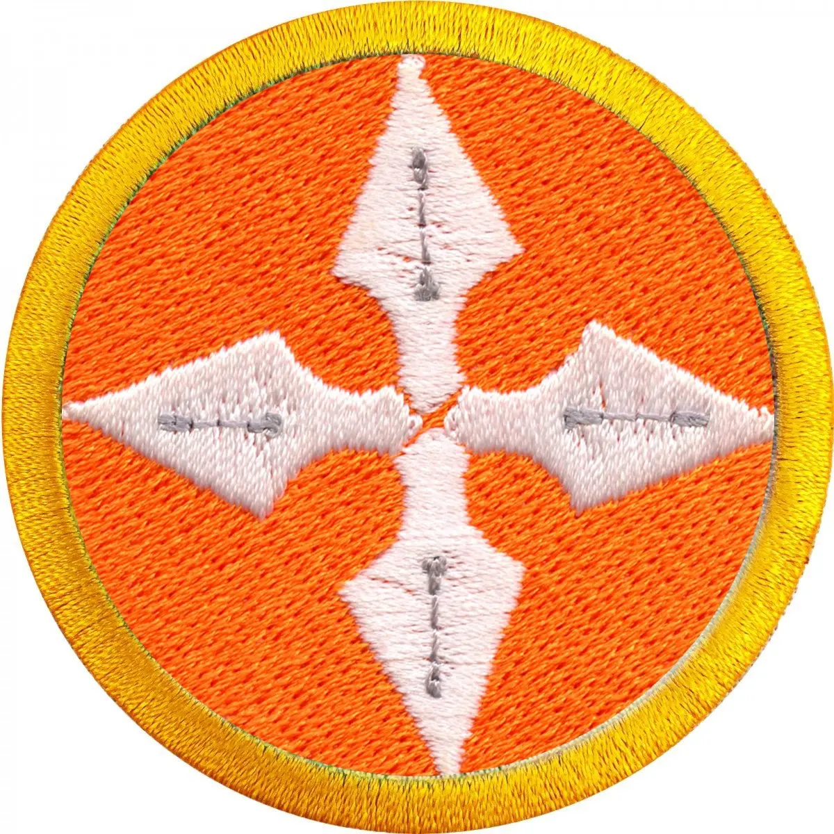 Throwing Star Merit Badge Embroidered Iron-on Patch