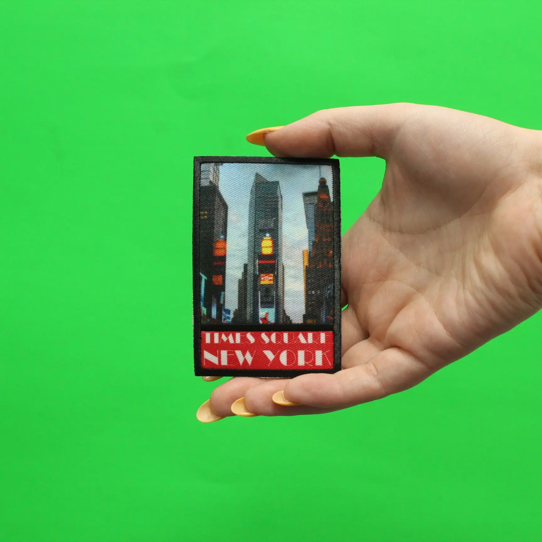 Times Square New York Embroidered Iron On Photo Patch - Image 2