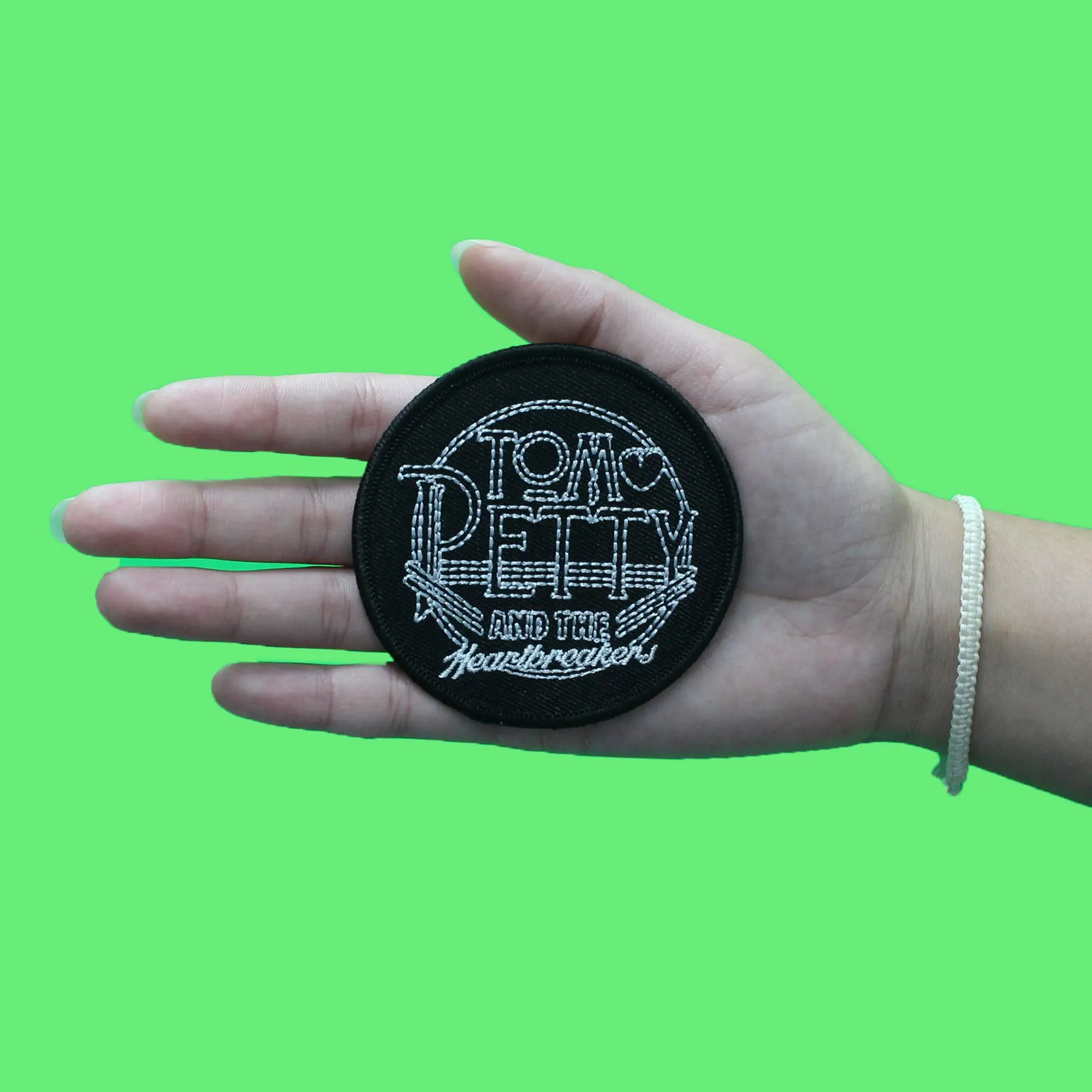 Tom Petty and The Heartbreakers Patch Circle Logo Heart Embroidered Iron On - Image 2