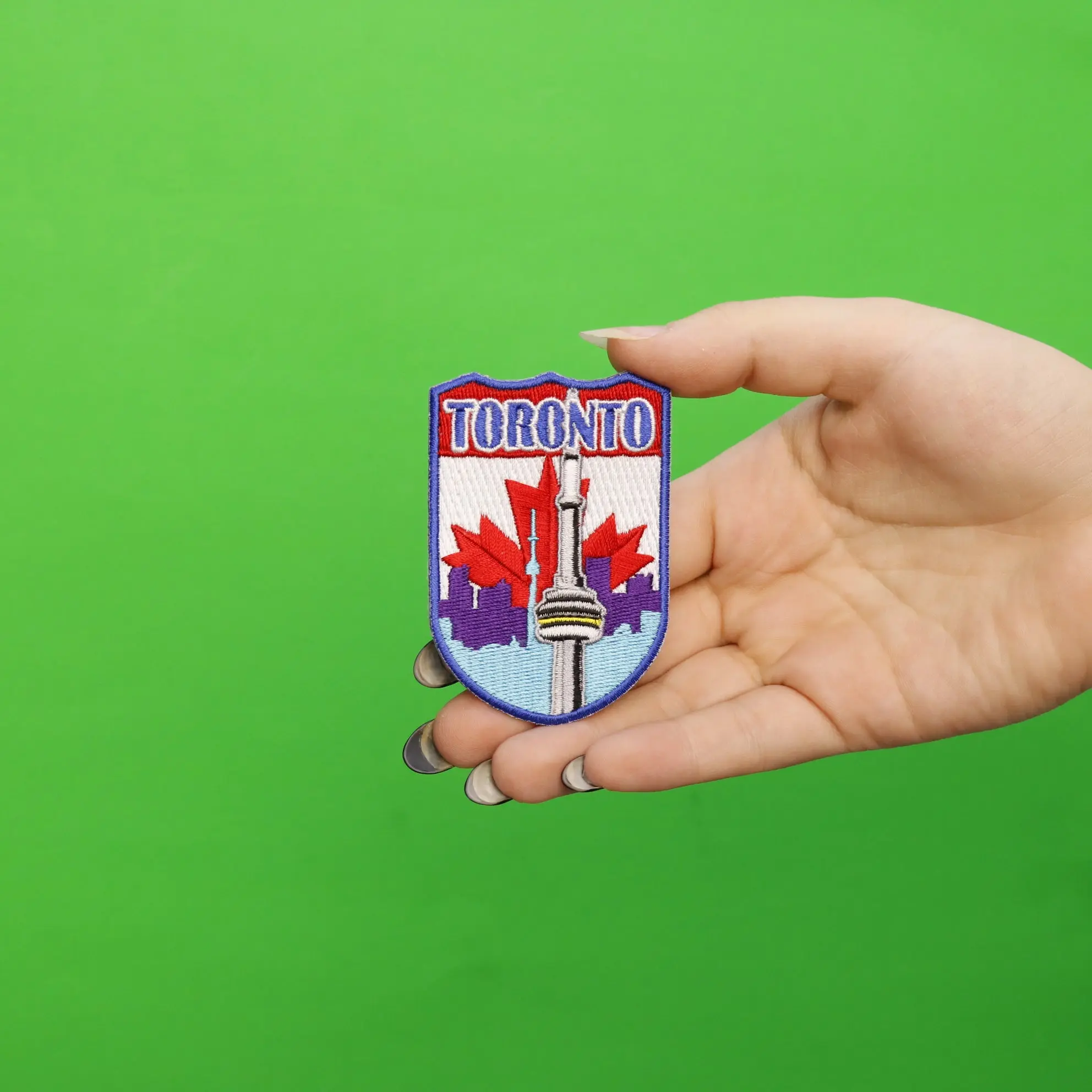 Toronto Canada Shield Embroidered Iron On Patch - Image 2
