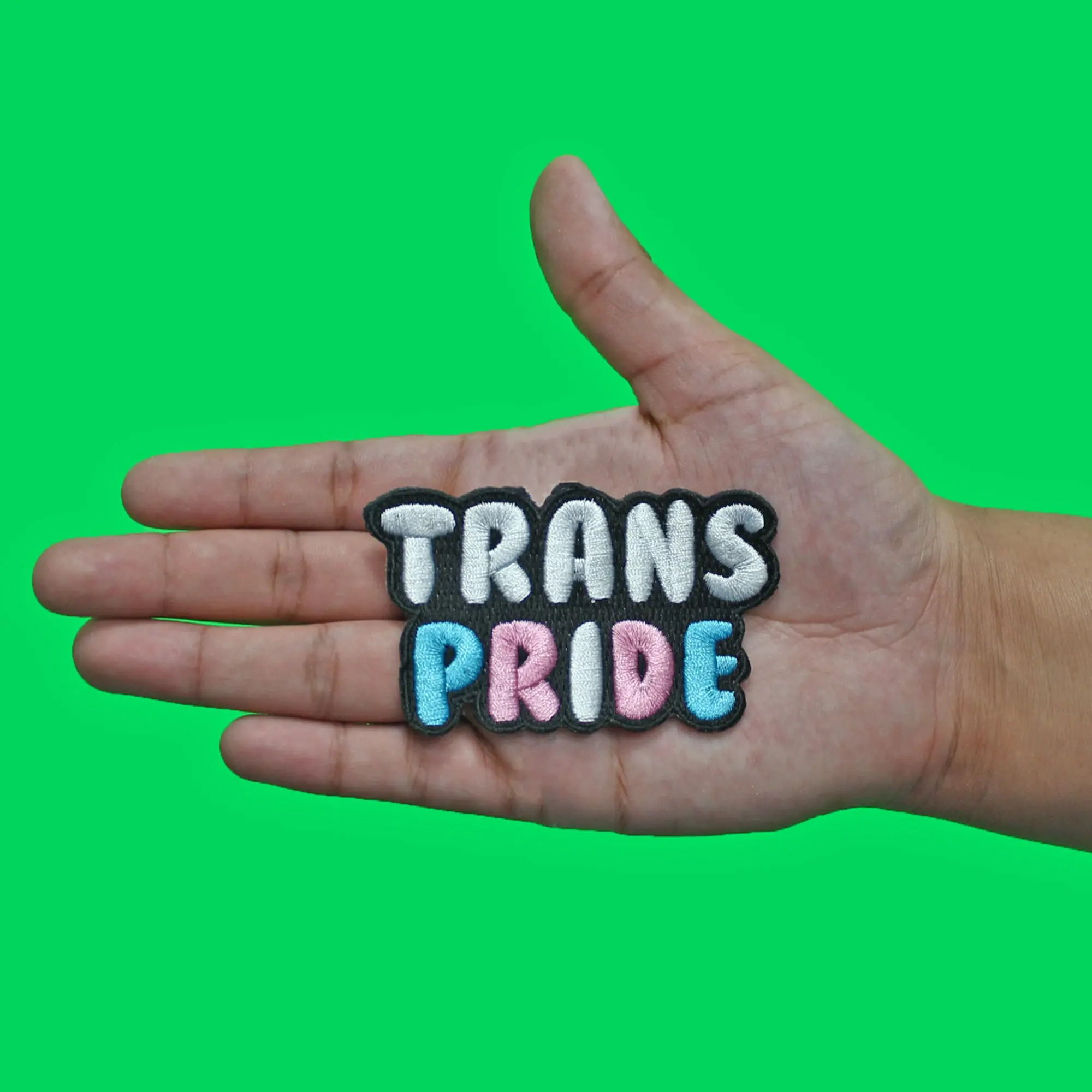 Transgender Pride Colors Patch Women Men Genders Embroidered Iron On - Image 2