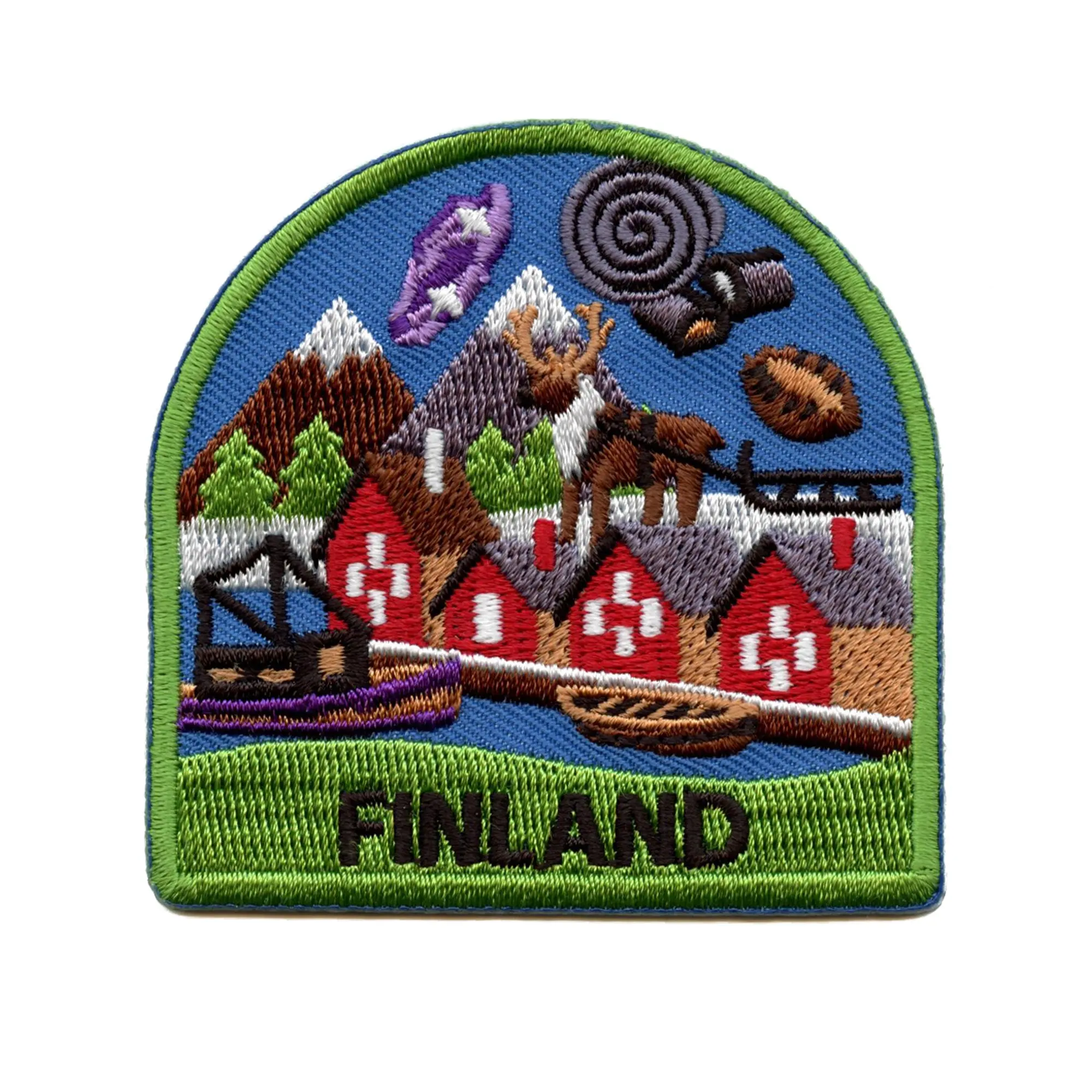 Finland World Showcase Travel Patch Souvenir History Vacation Embroidered Iron On