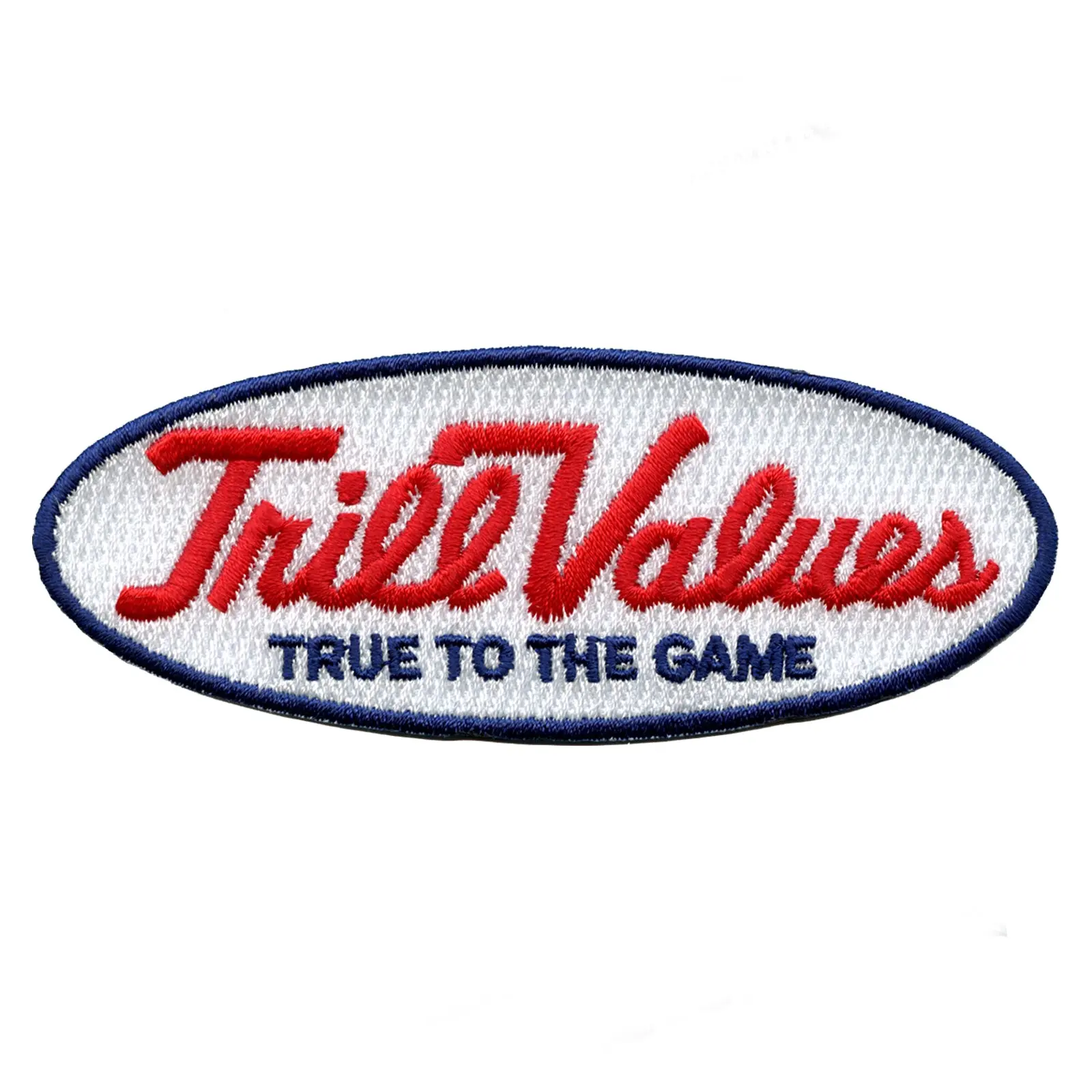 Trill Values Retro Oval Embroidered Iron On Patch - Image 2