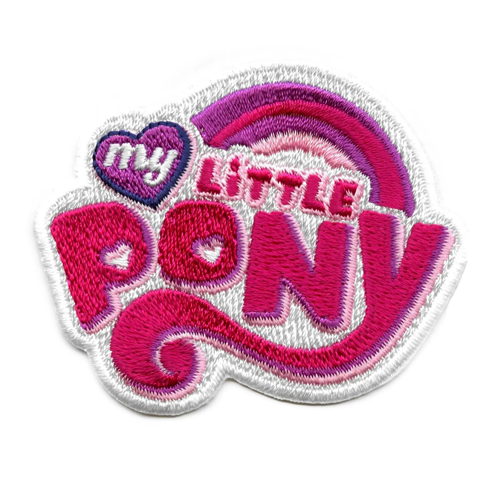 My Little Pony Logo Patch Pink Kids Horse Embroidered Iron On - Image 2