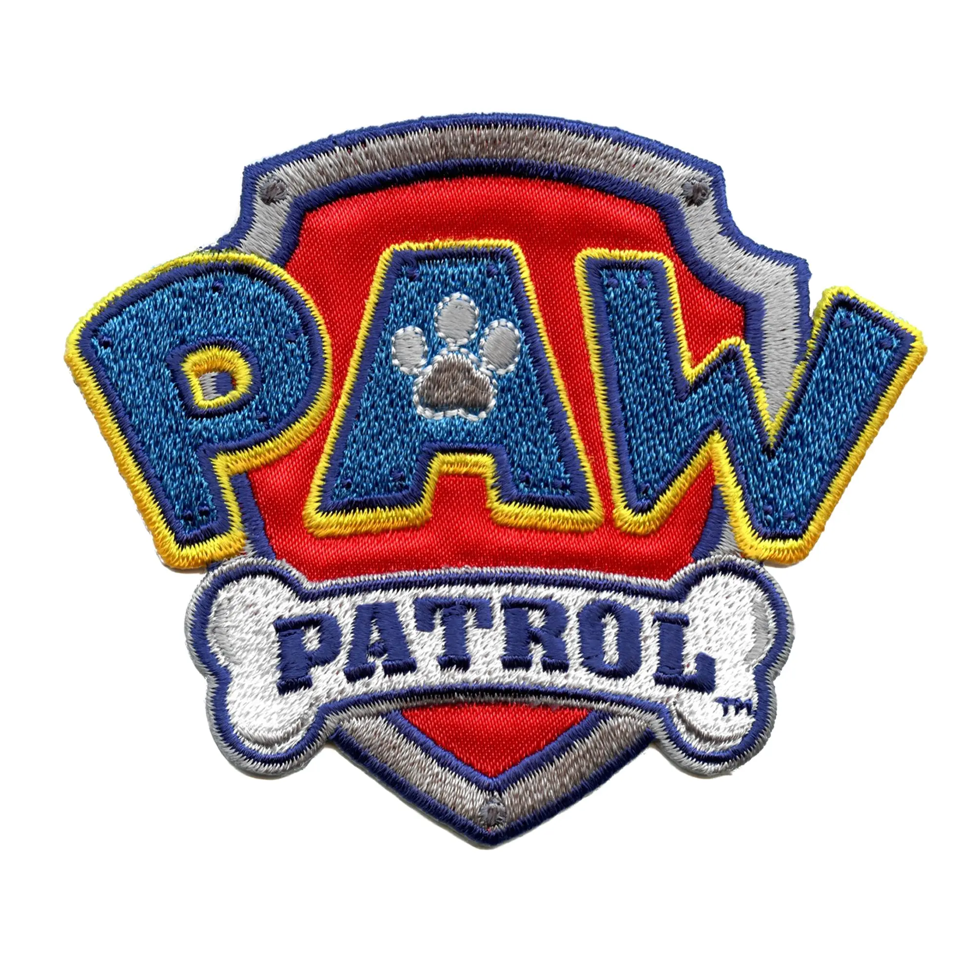 Paw Patrol Shield Logo Patch Kids Rescue Cartoon Embroidered Iron On - Image 2