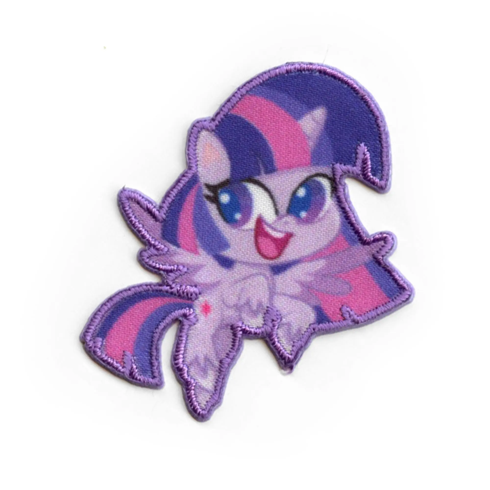 Twilight Sparkle My Little Pony Patch Purple Unicorn Sublimated Embroidery Iron On