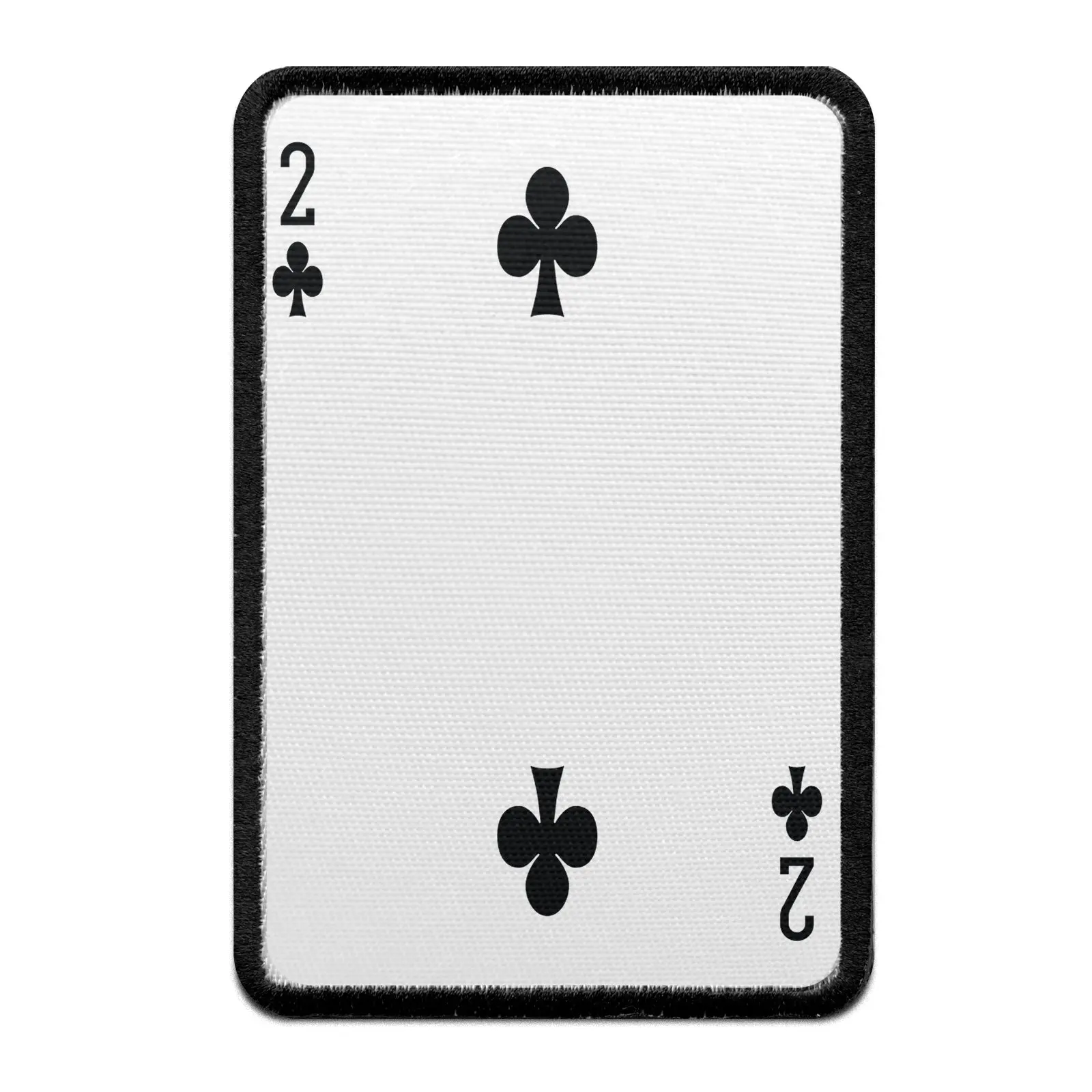 Two Of Clubs Card FotoPatch Game Deck Embroidered Iron On