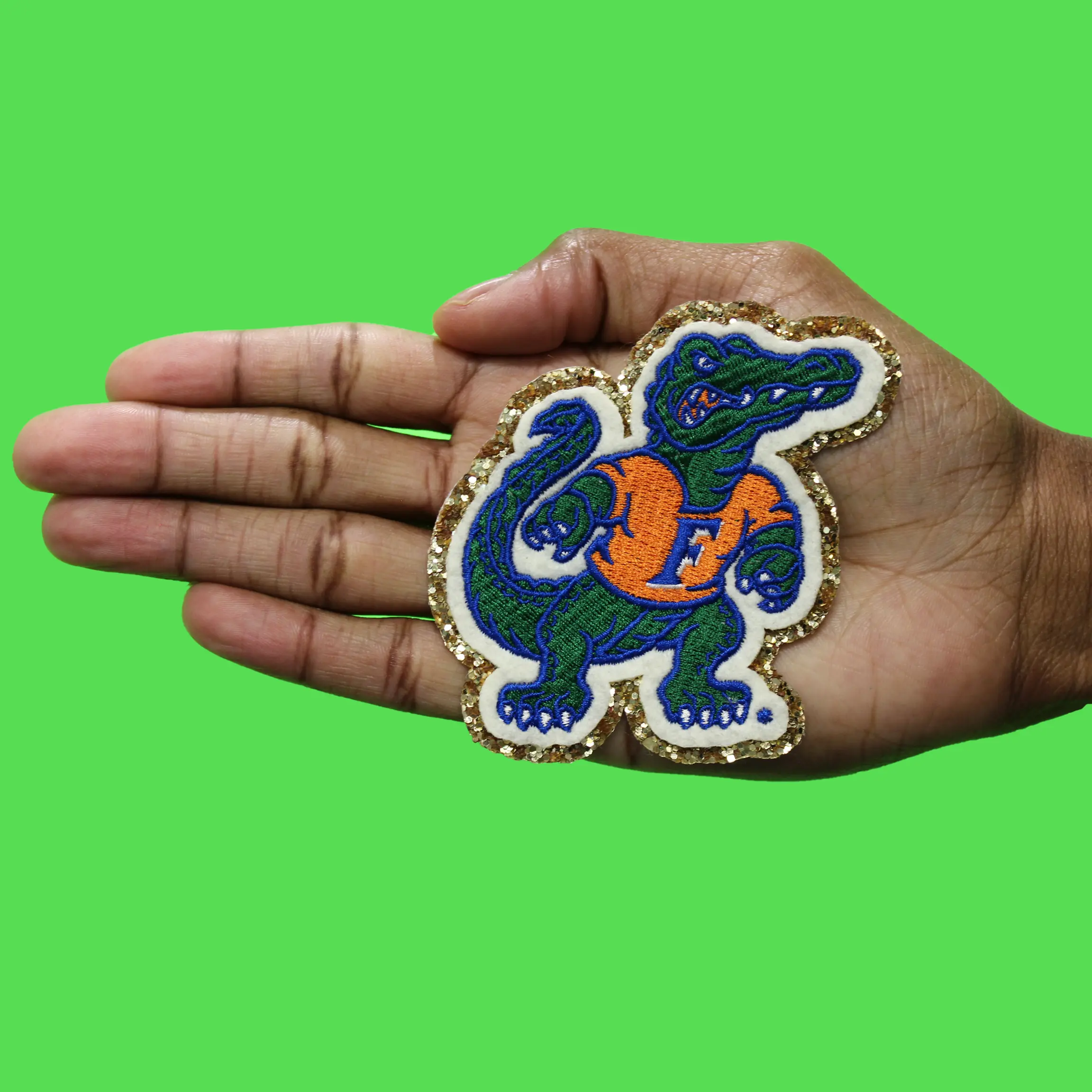 University of Florida Gators Patch Gold Mascot Embroidered Logo - Image 2