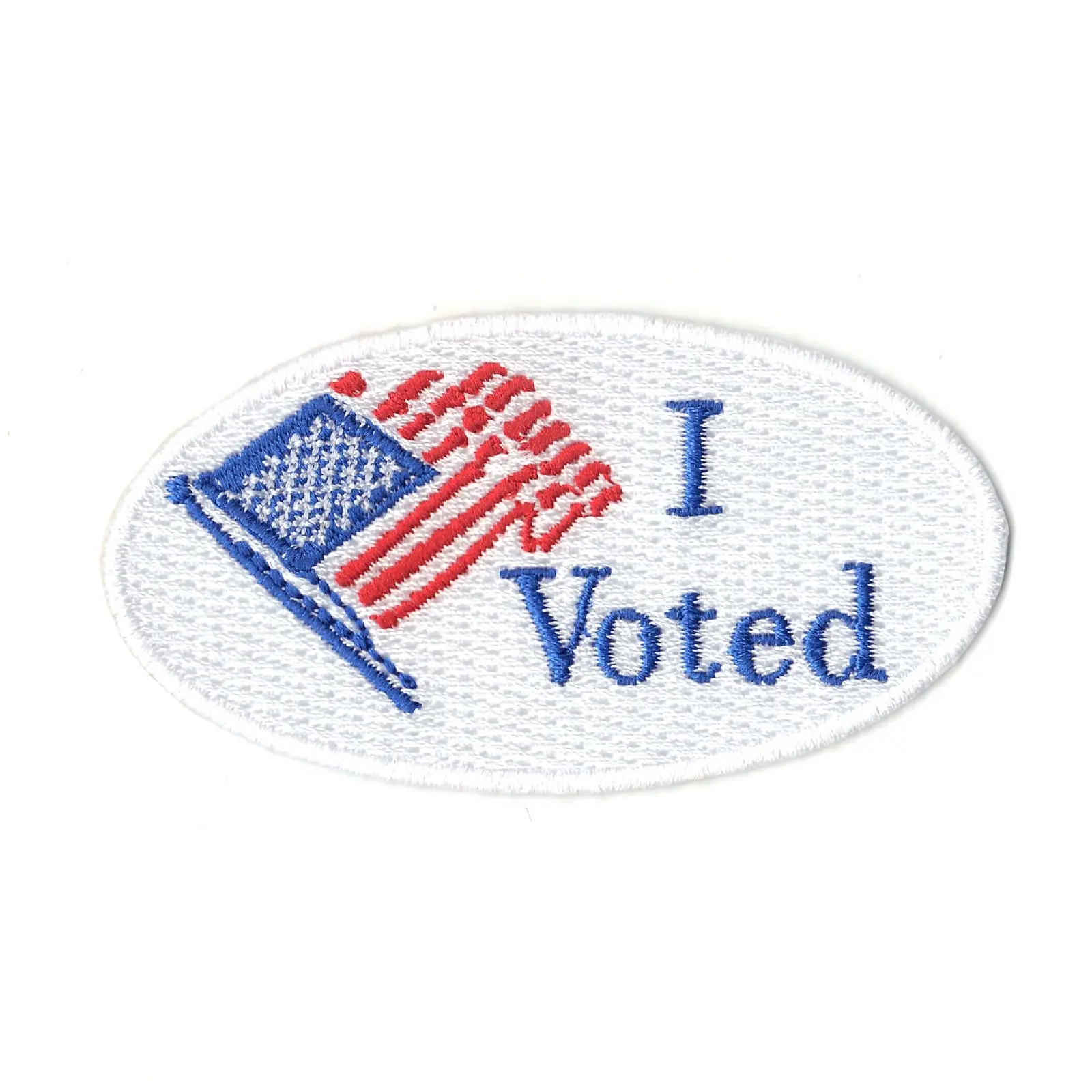 USA American Flag "I Voted" Iron On Patch