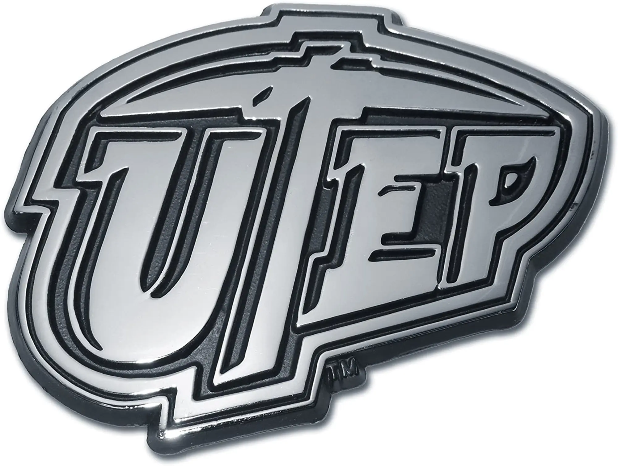 UTEP El Paso Miners Logo Metal Auto Emblem