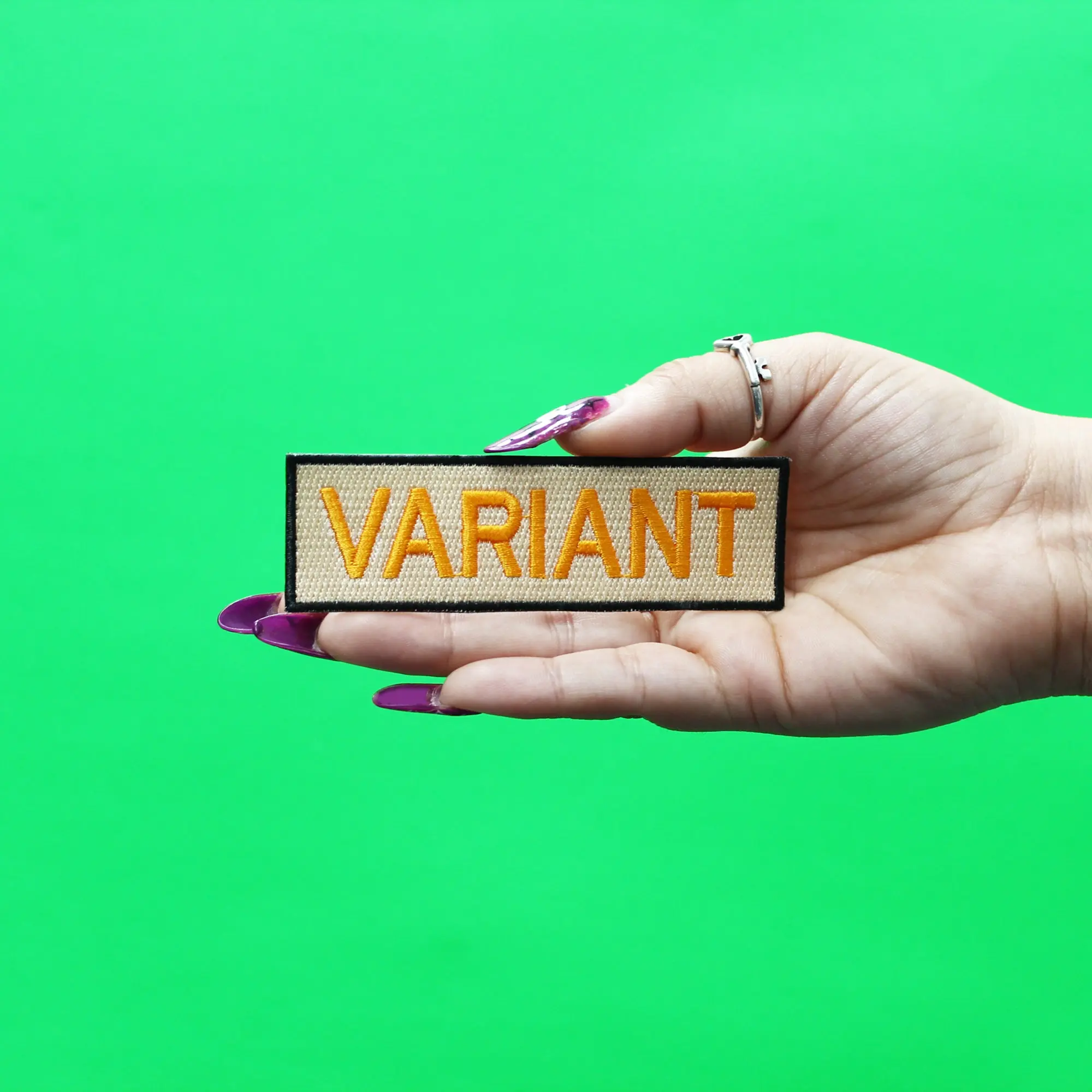 Variant Patch Uniform Box Logo Embroidered Iron On - Image 2