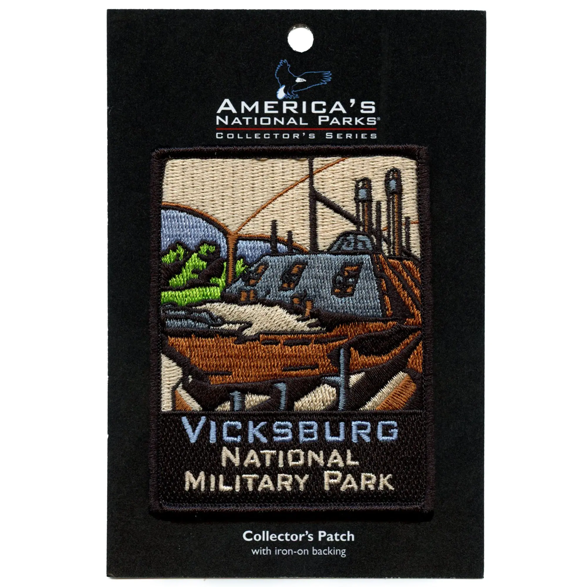 Vicksburg National Military Park Patch Mississippi War Hike Embroidered Iron On - Image 2