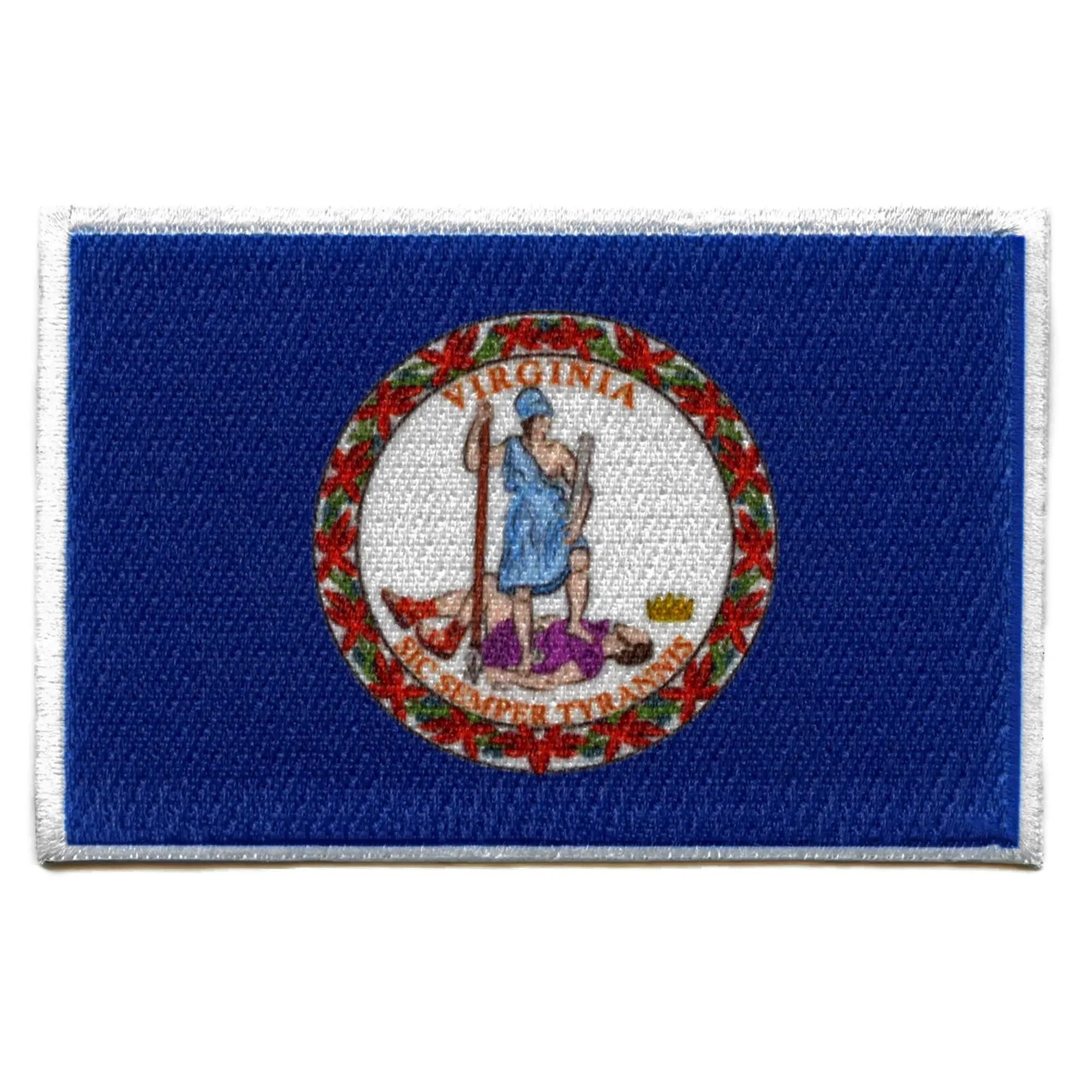 Virginia Patch State Flag Embroidered Iron On