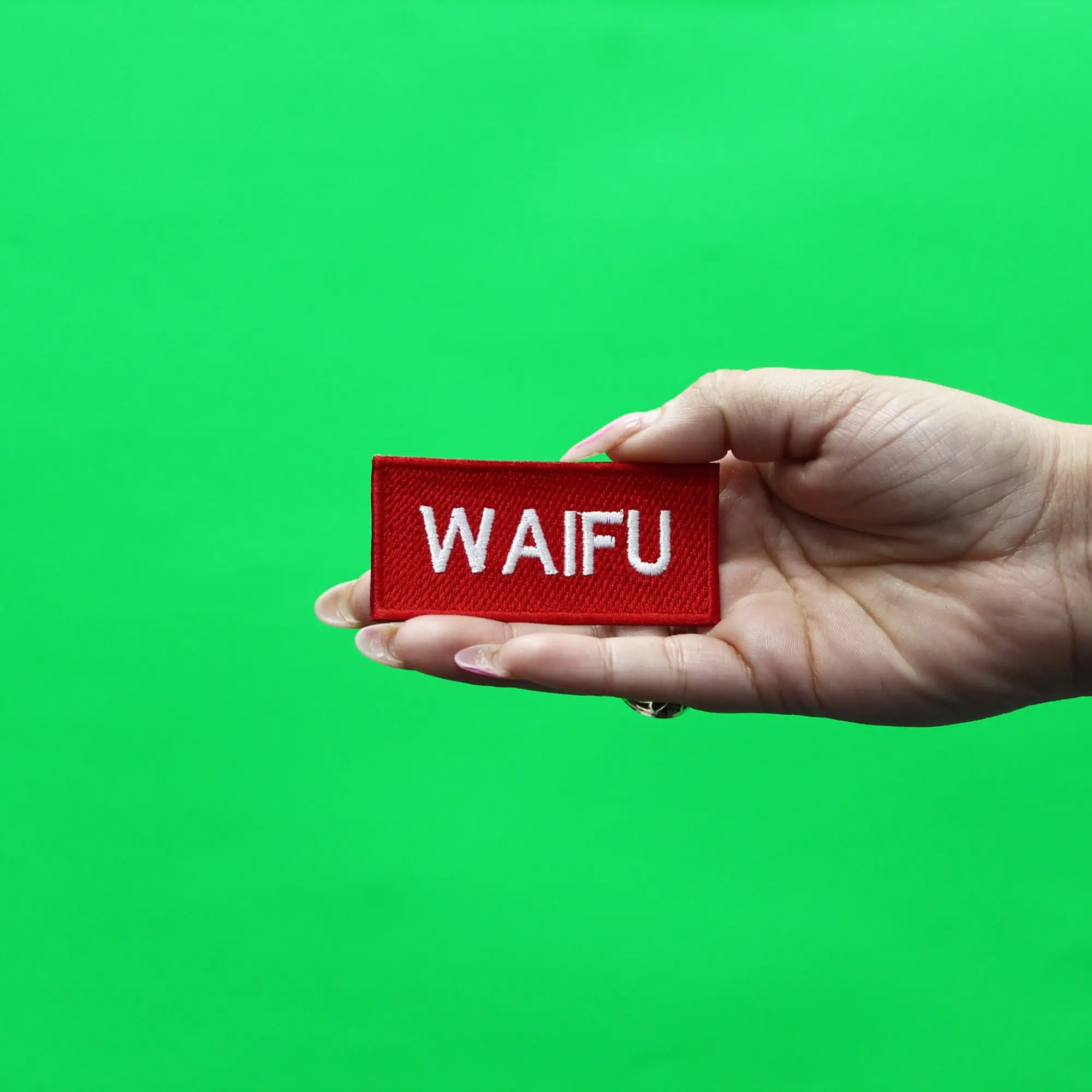Waifu Box Logo Iron On Embroidered Patch - Image 2