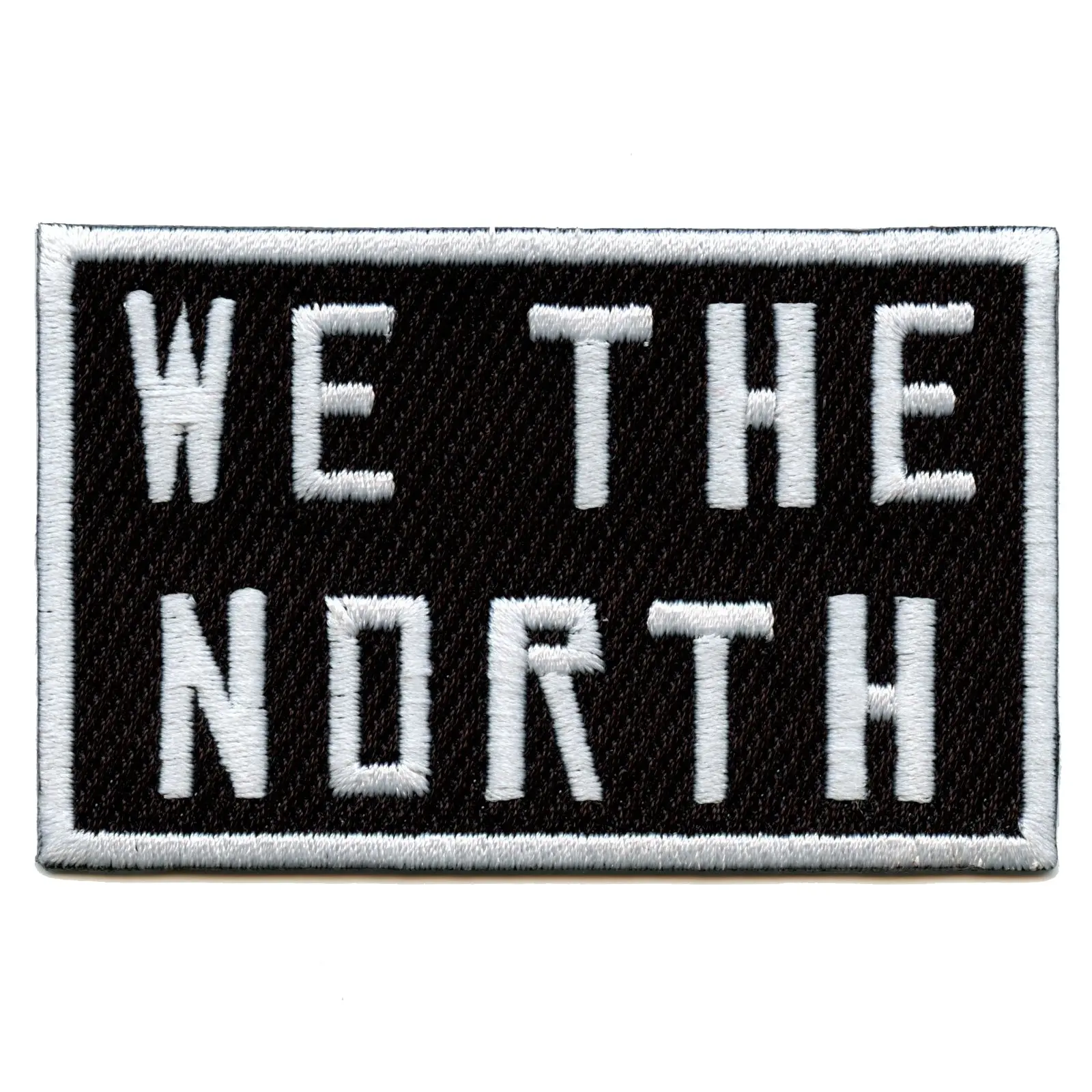NBA We The North Toronto Canada Pride Iron On Patch (Black)