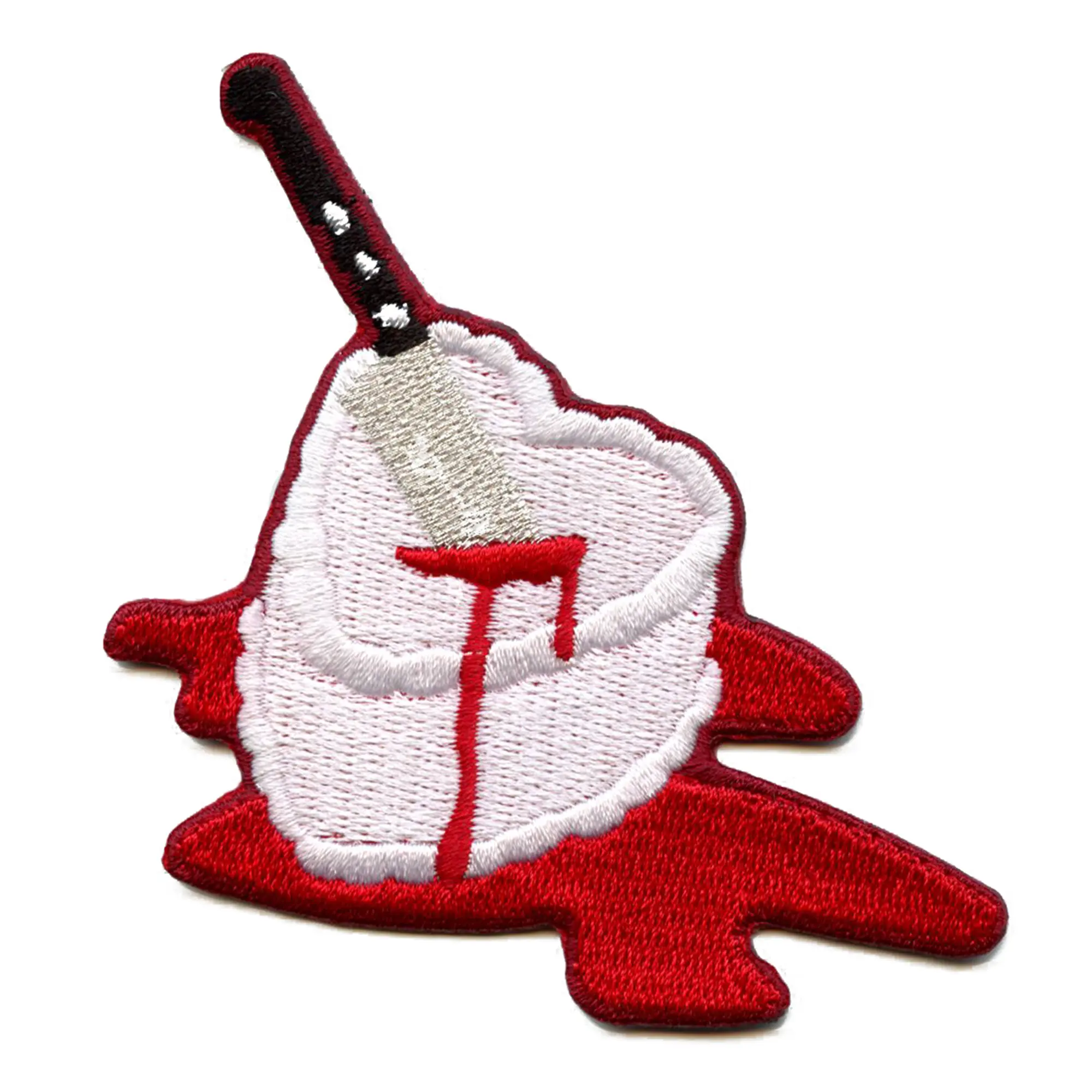 White Heart Cake Patch Eras POP Artist Embroidered Iron On