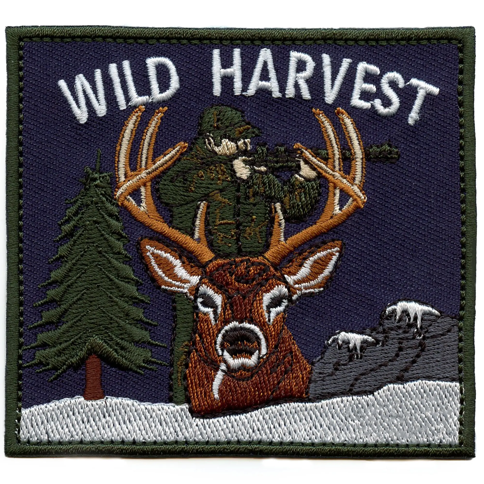 Wild Harvest Patch Hunter Sports Hobbie Embroidered Iron-On