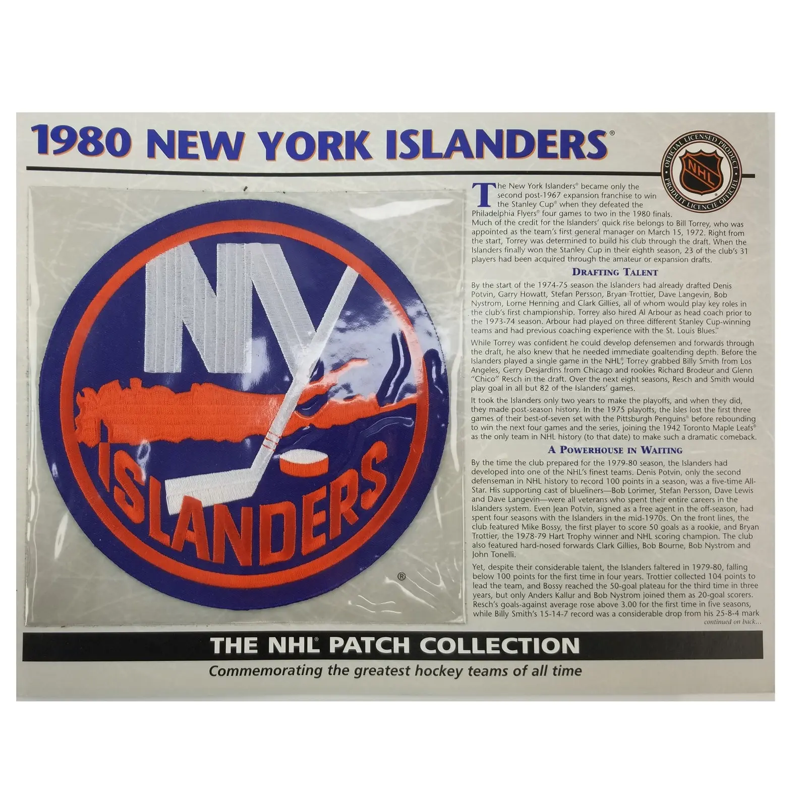 Willabee & Ward NHL Patch Collection Greatest Teams Of All Time With Stat Card - Image 2