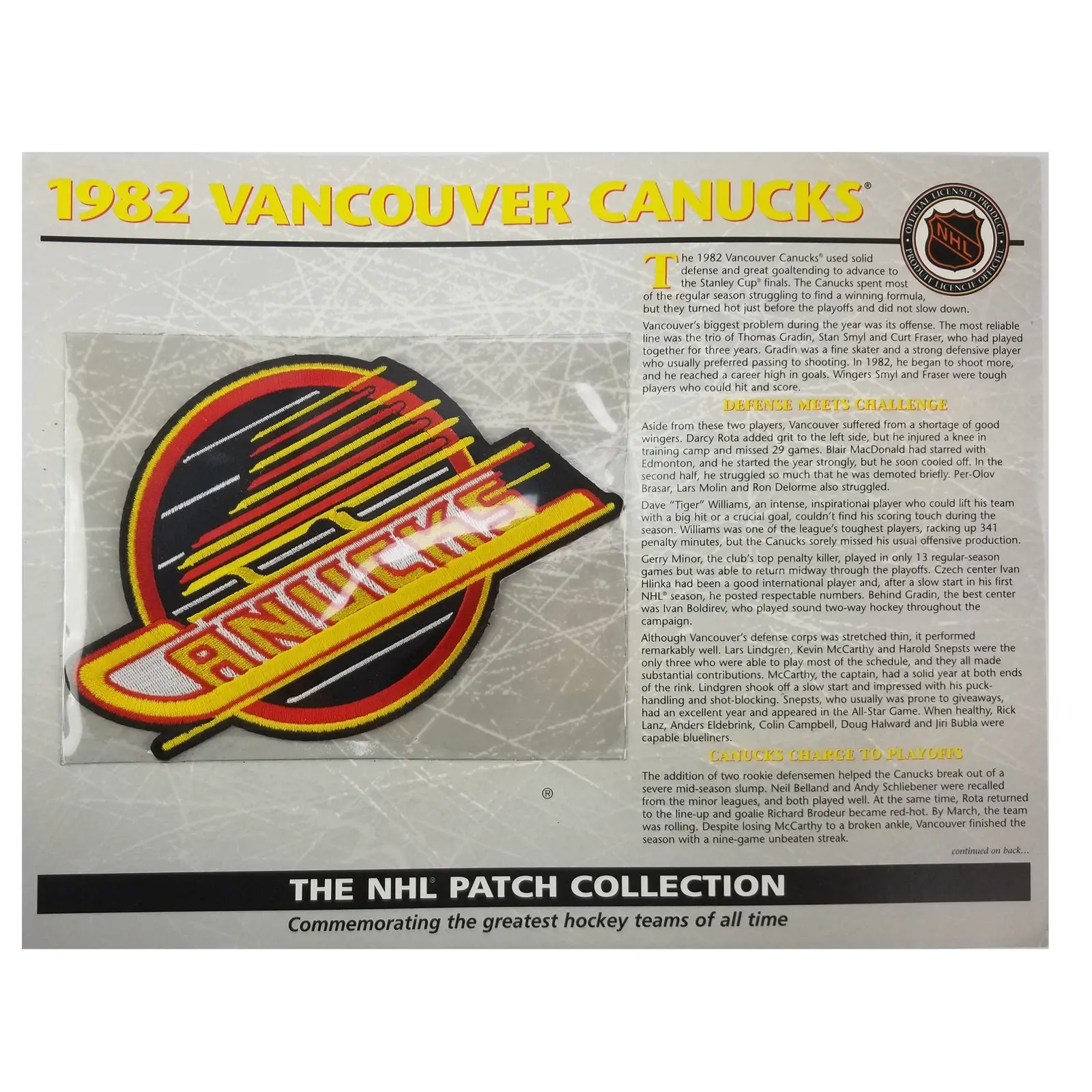 Willabee & Ward NHL Patch Collection Greatest Teams Of All Time With Stat Card - Image 3