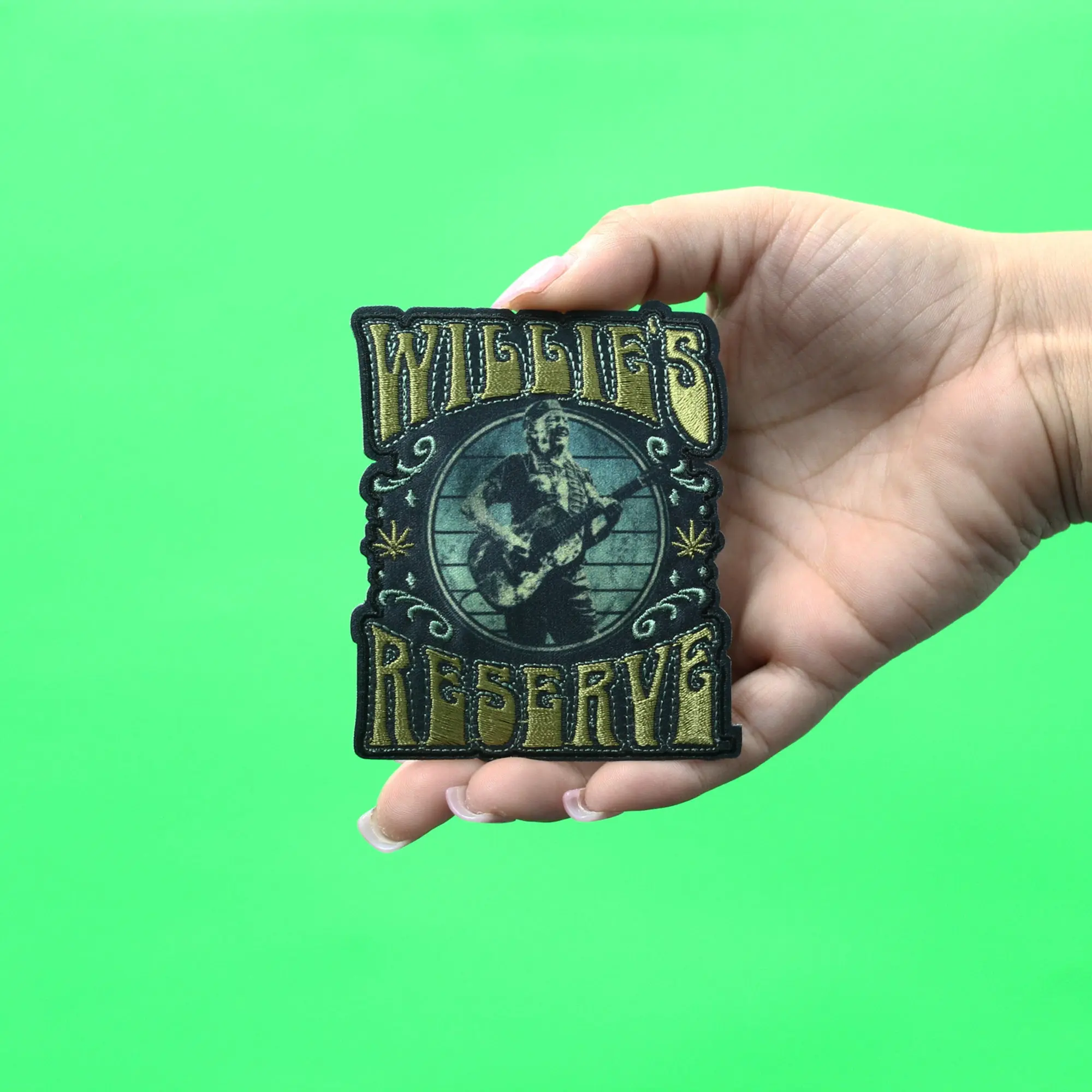 Willies Reserve Brand Patch Legal Independent Medicinal Embroidered Iron On - Image 2