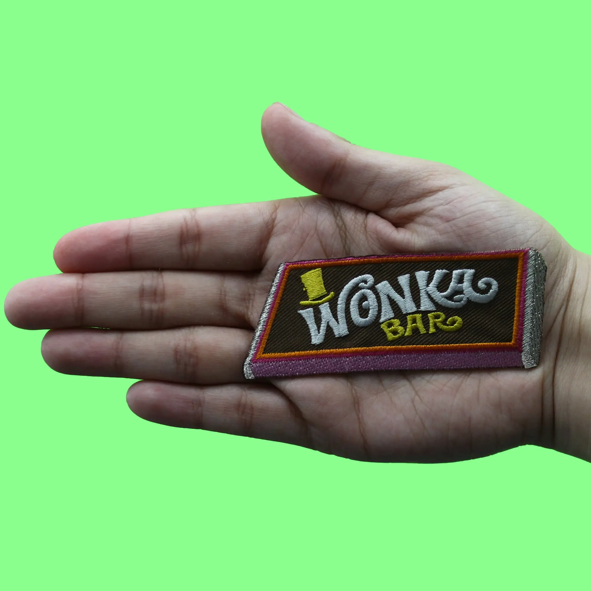 Willy Wonka & The Chocolate Factory Patch Wonka Chocolate Bar Embroidered Iron On - Image 2