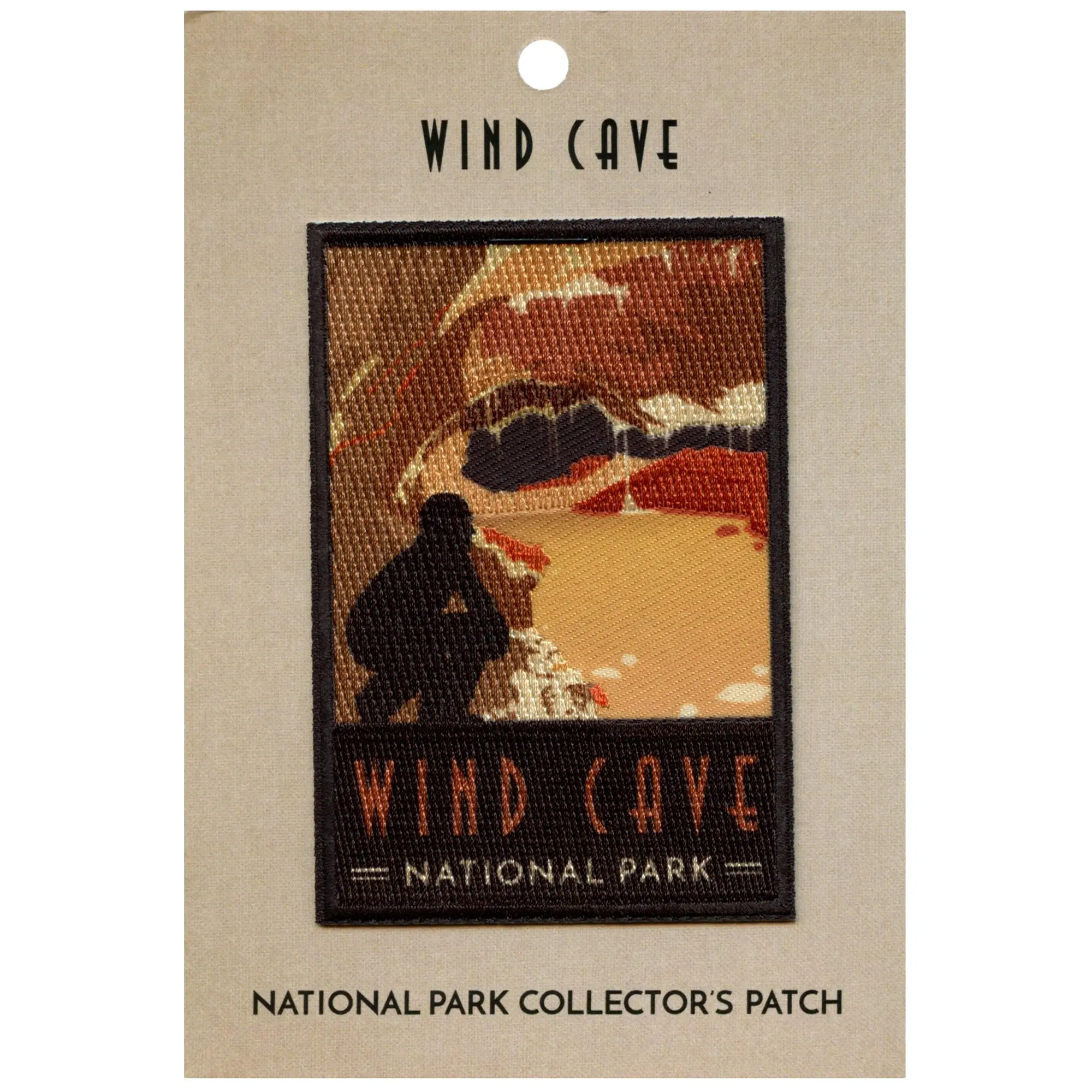 Wind Cave National Park Patch South Dakota Travel Calcite Sublimated Iron On - Image 2