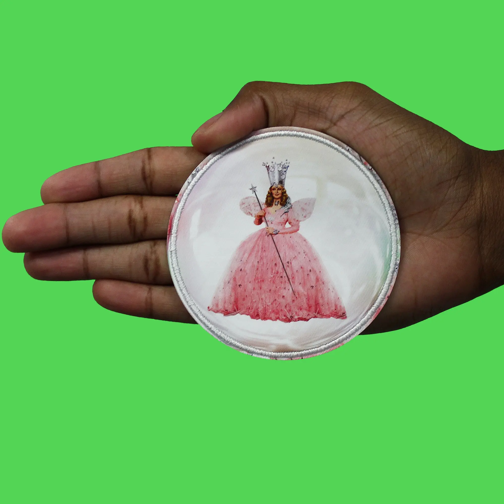 Wizard Of Oz Patch Glinda Bubble Portrait Sublimated Iron On - Image 2