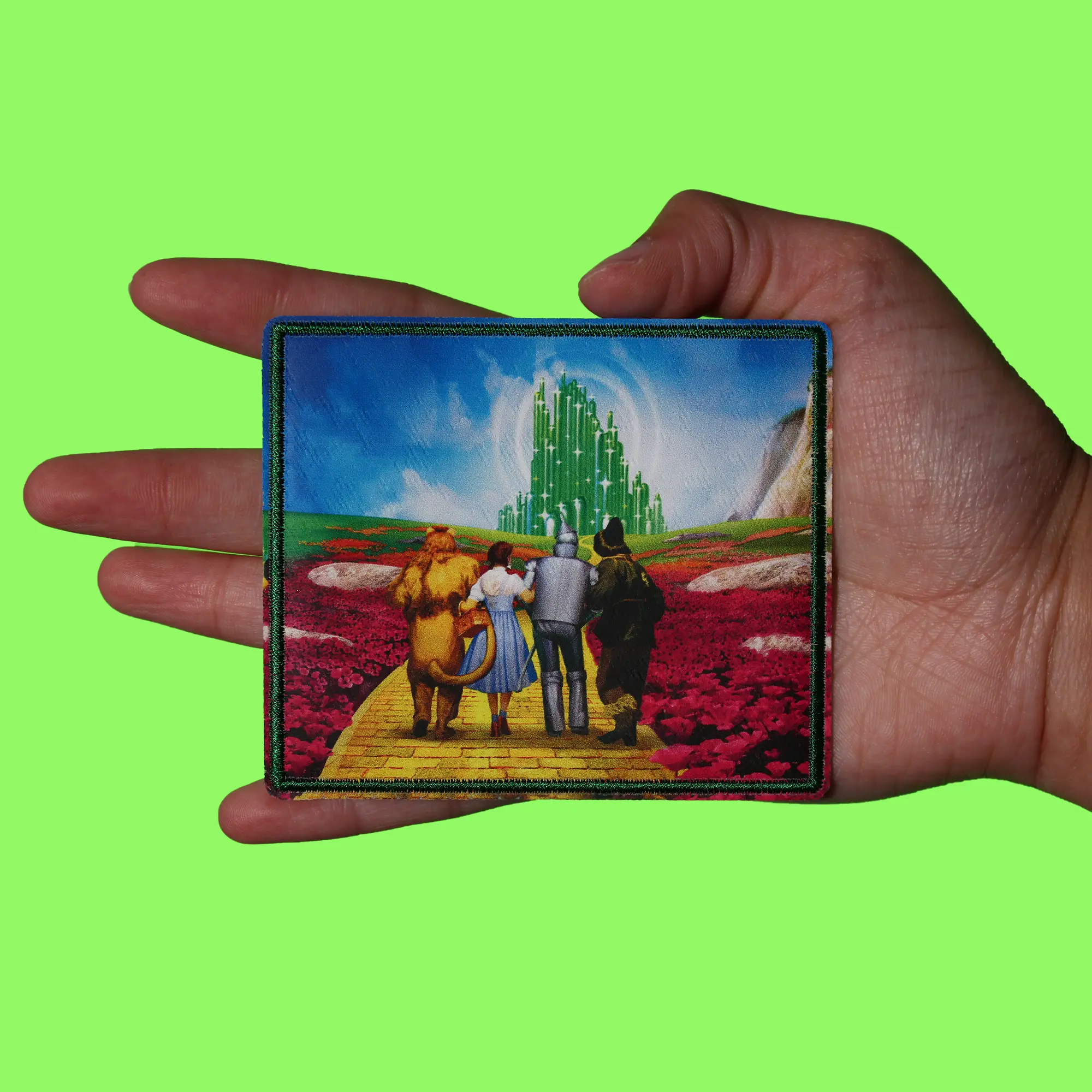 Wizard Of Oz Portrait Patch Follow The Yellow Brick Road Sublimated Iron on - Image 2