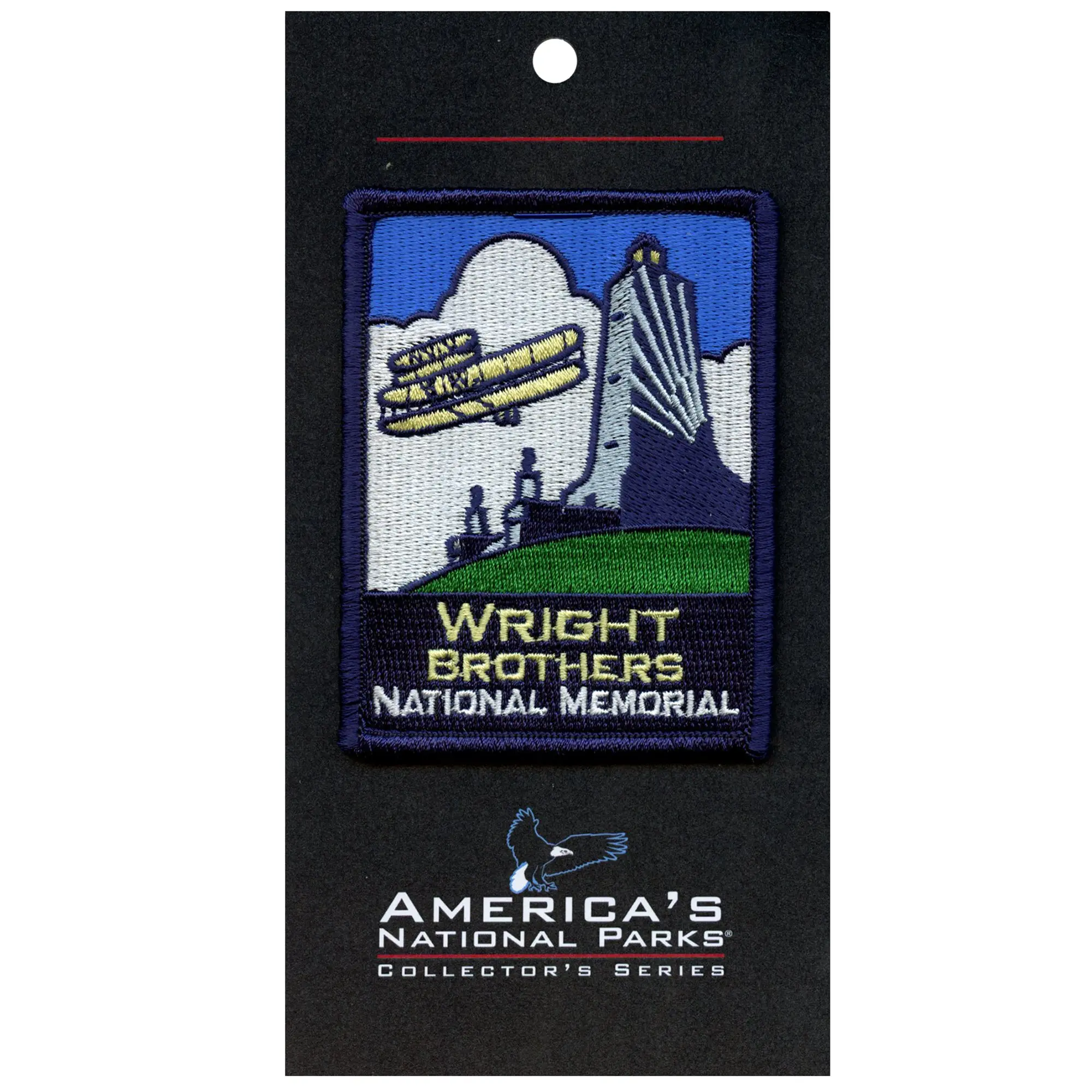 Wright Brothers National Memorial Patch North Carolina Travel Embroidered Iron On - Image 2
