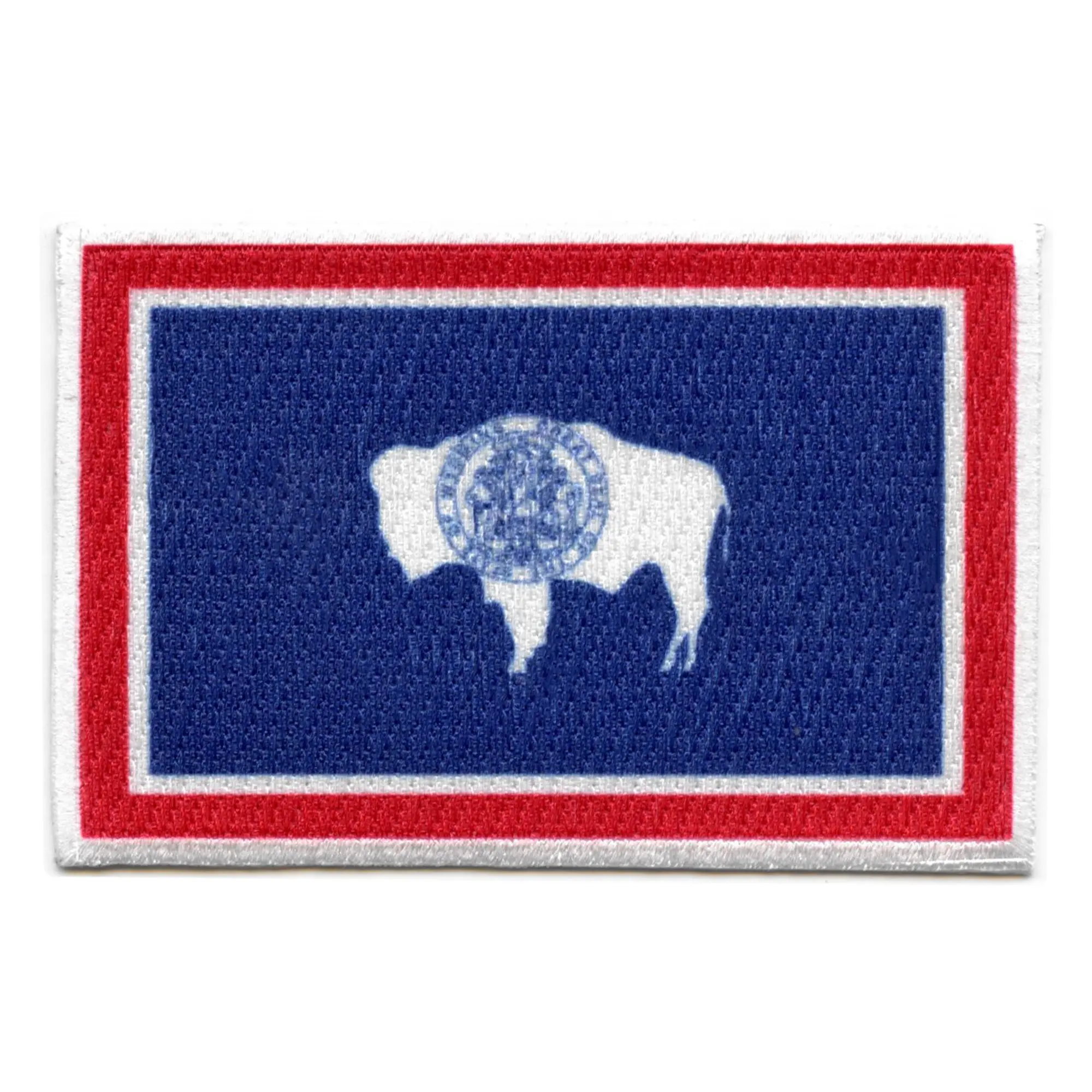 Wyoming Patch State Flag Embroidered Iron On
