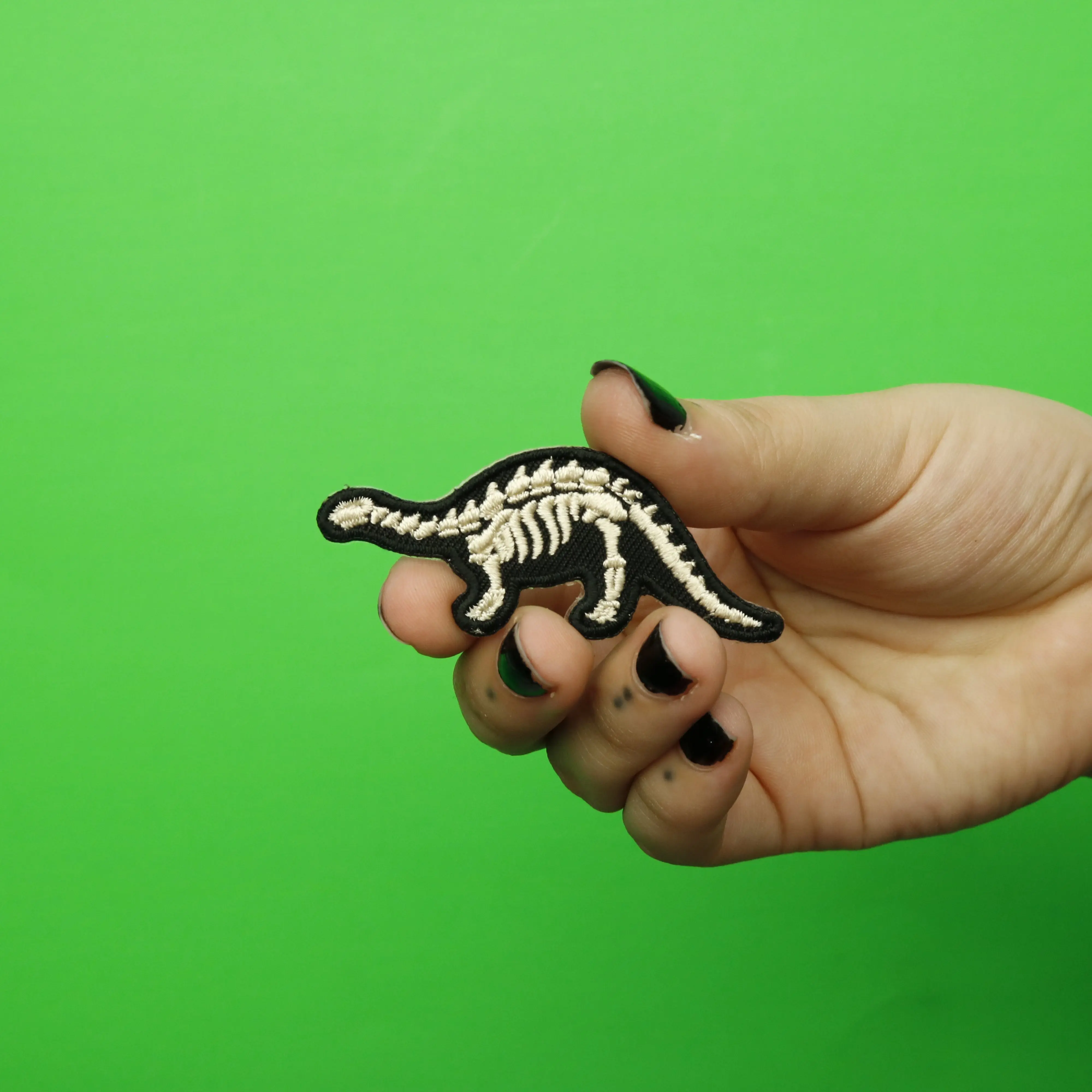 Brontosaurus Bones Dinosaur Fossil Embroidered Iron on Patch - Image 2