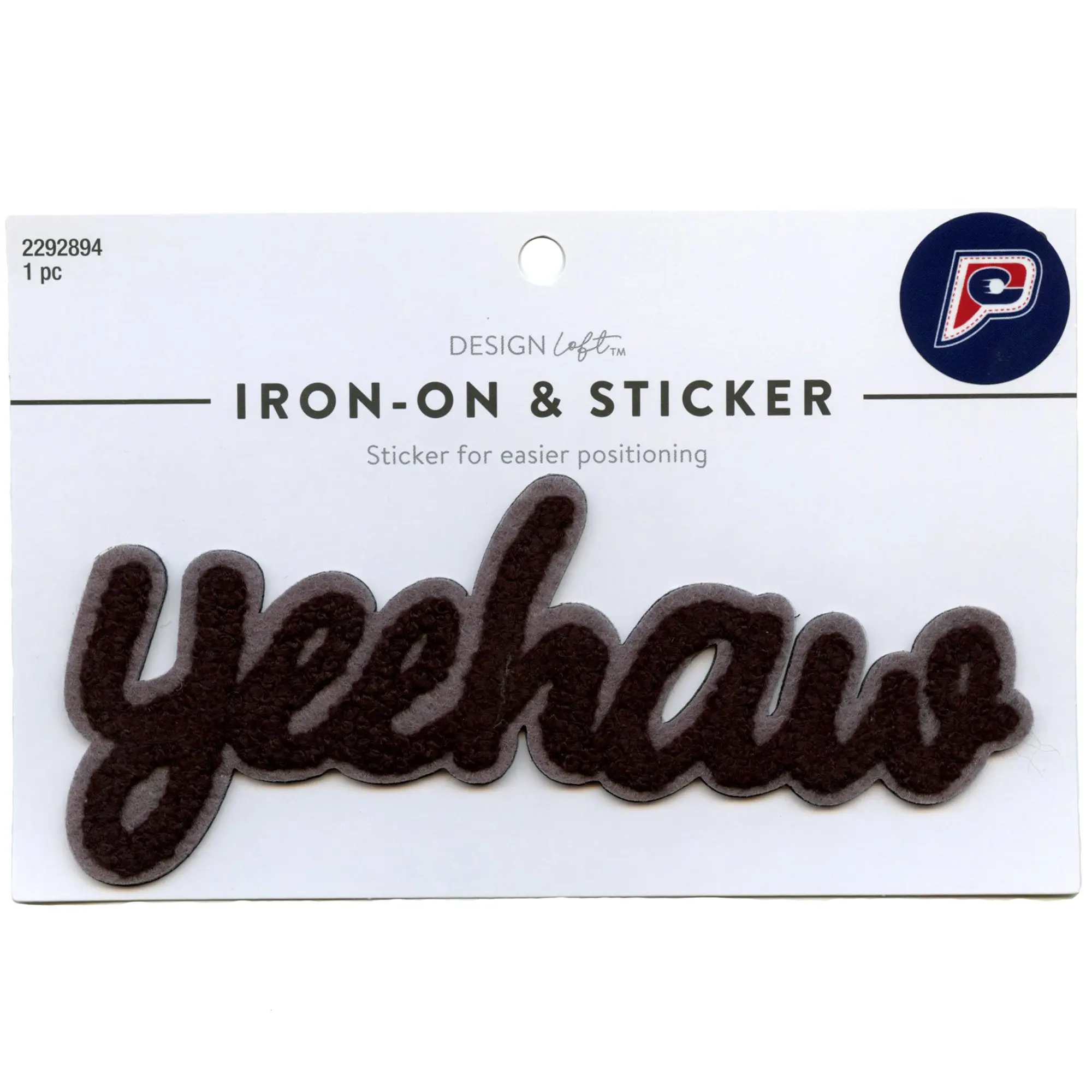 Yeehaw Cursive Script Patch Western Country Cowboy Chenille Iron On - Image 2