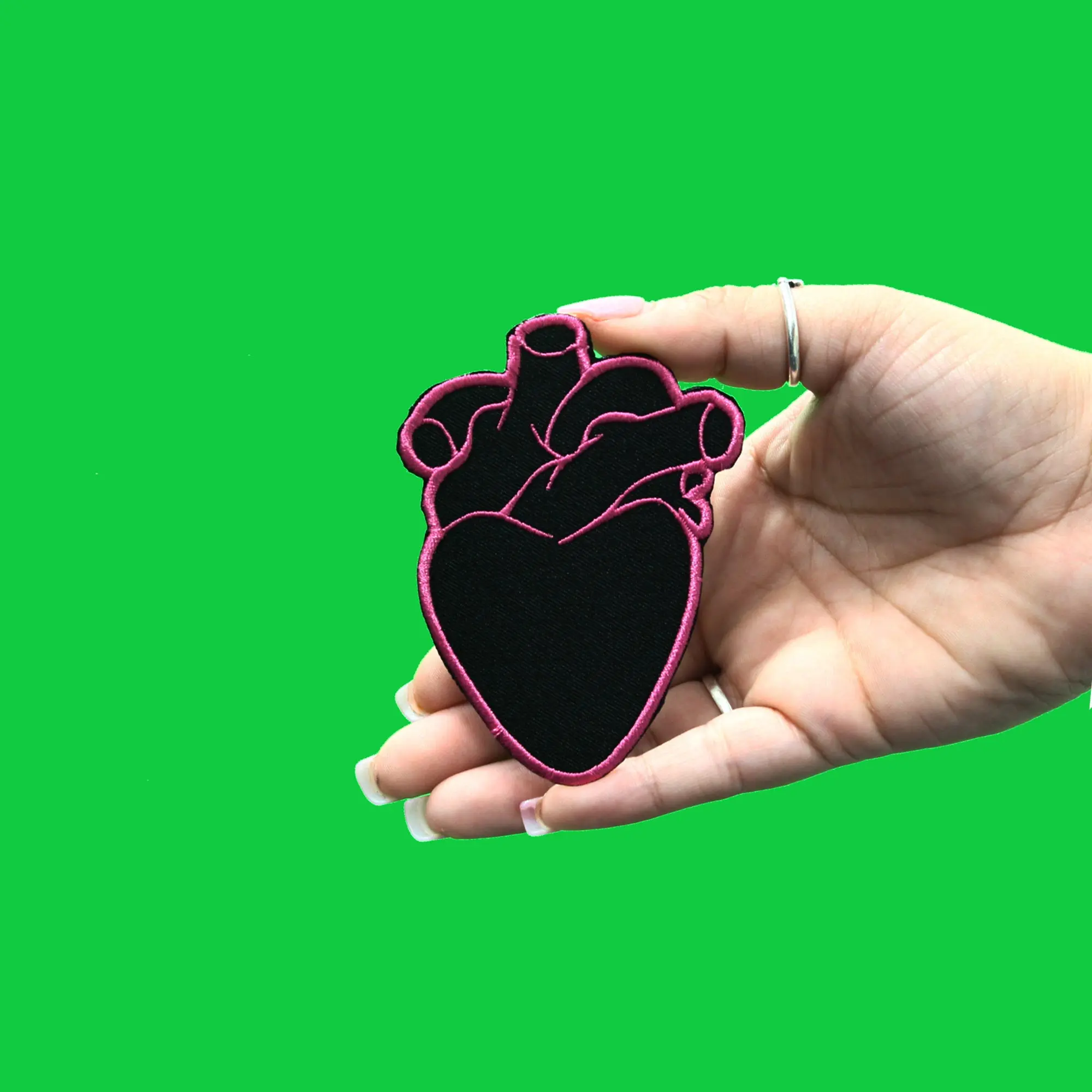 Yungblud Black Heart Patch Pop Punk England Embroidered Iron On - Image 2