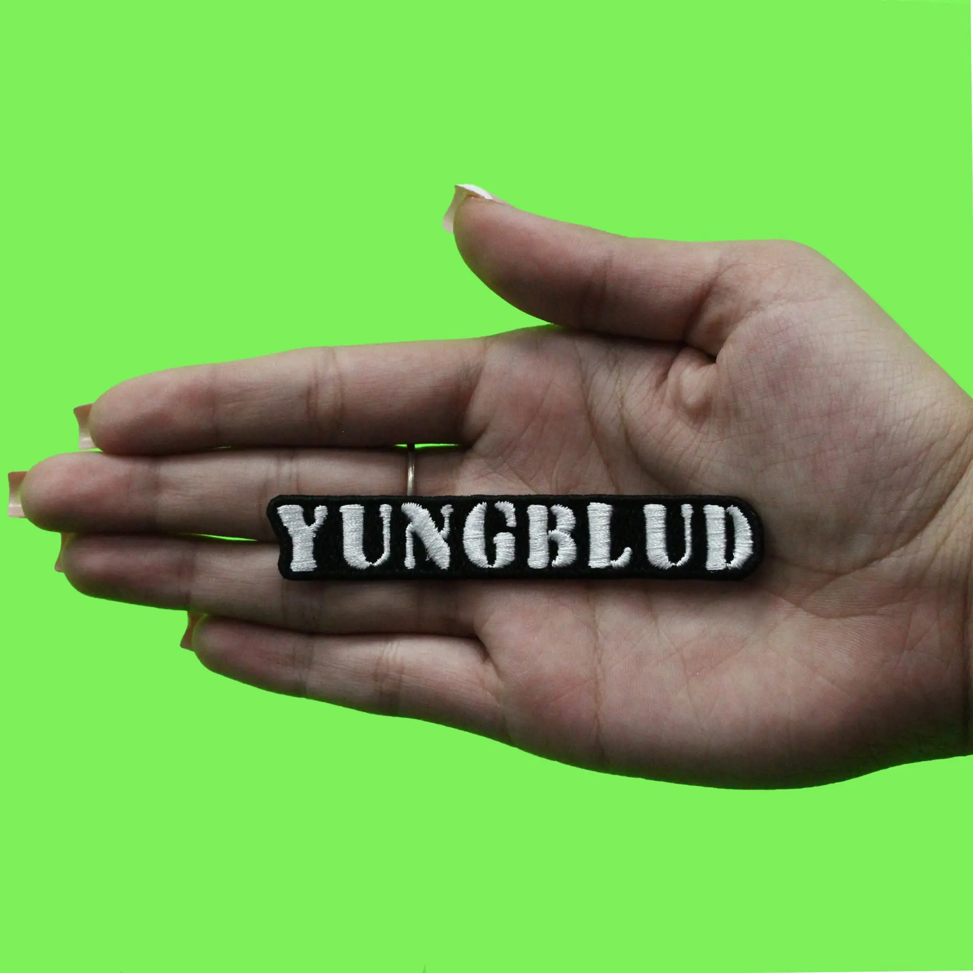 Yungblud Stencil Logo Patch Pop Punk England Embroidered Iron On - Image 2